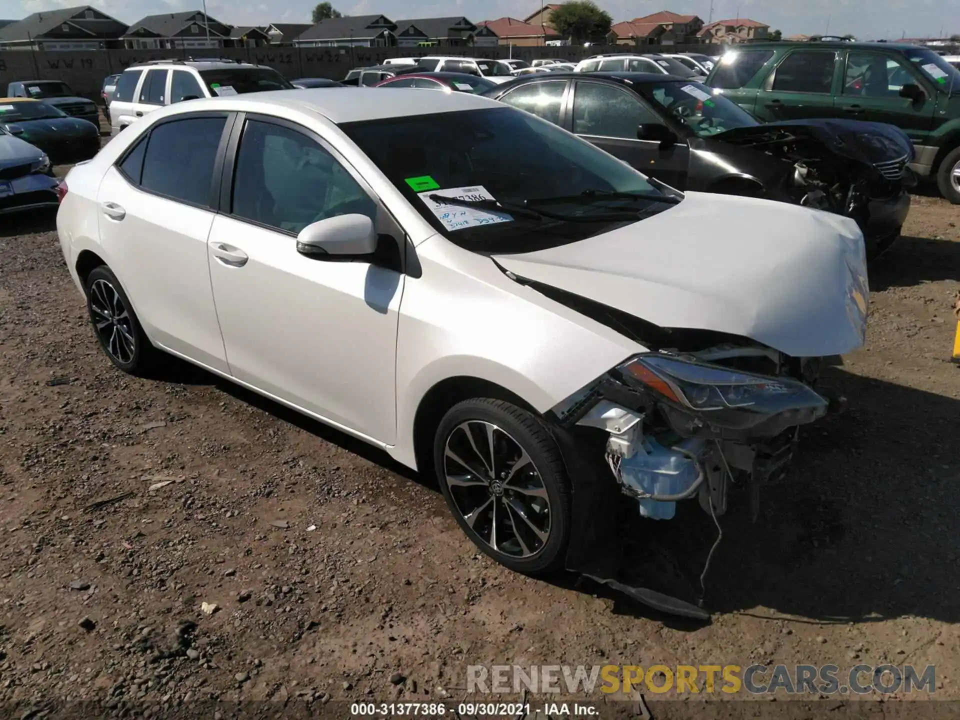 1 Photograph of a damaged car 5YFBURHE1KP928460 TOYOTA COROLLA 2019