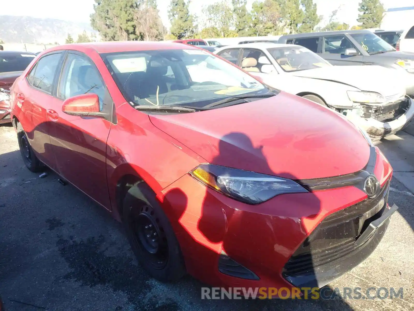 1 Photograph of a damaged car 5YFBURHE1KP928653 TOYOTA COROLLA 2019