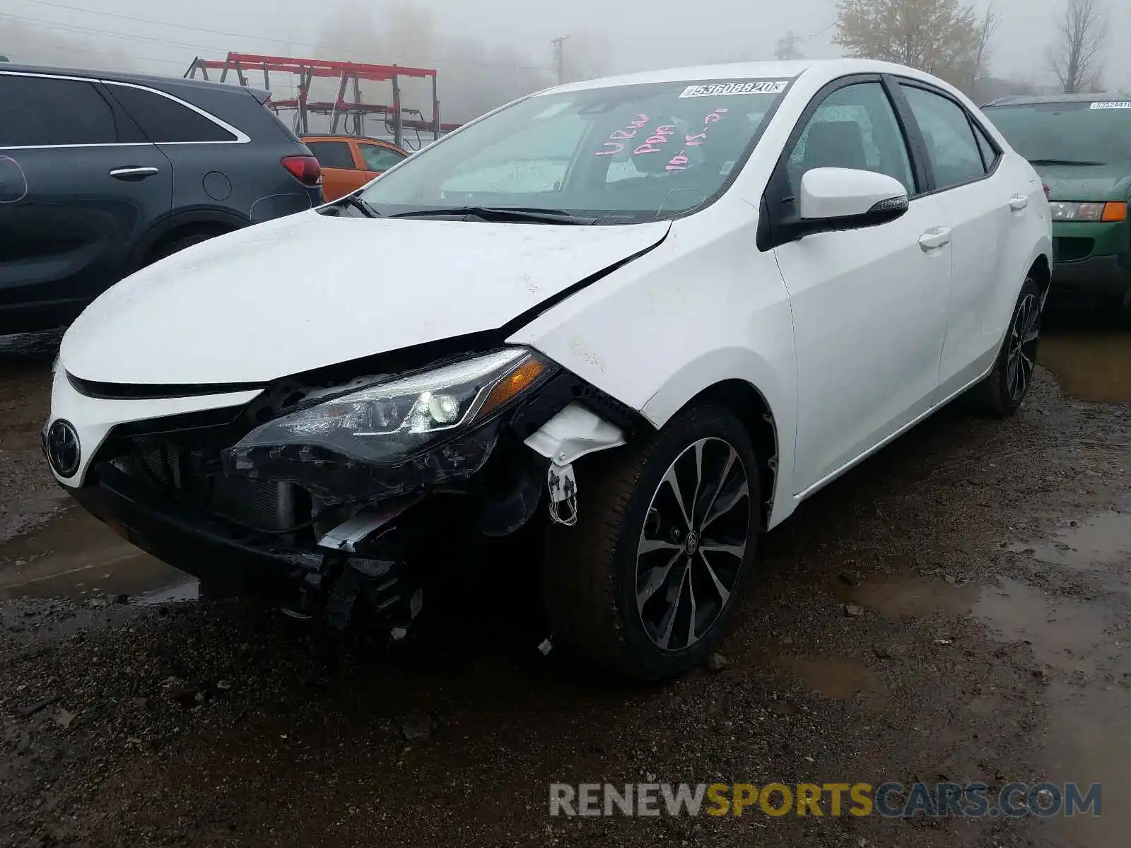 2 Photograph of a damaged car 5YFBURHE1KP928751 TOYOTA COROLLA 2019