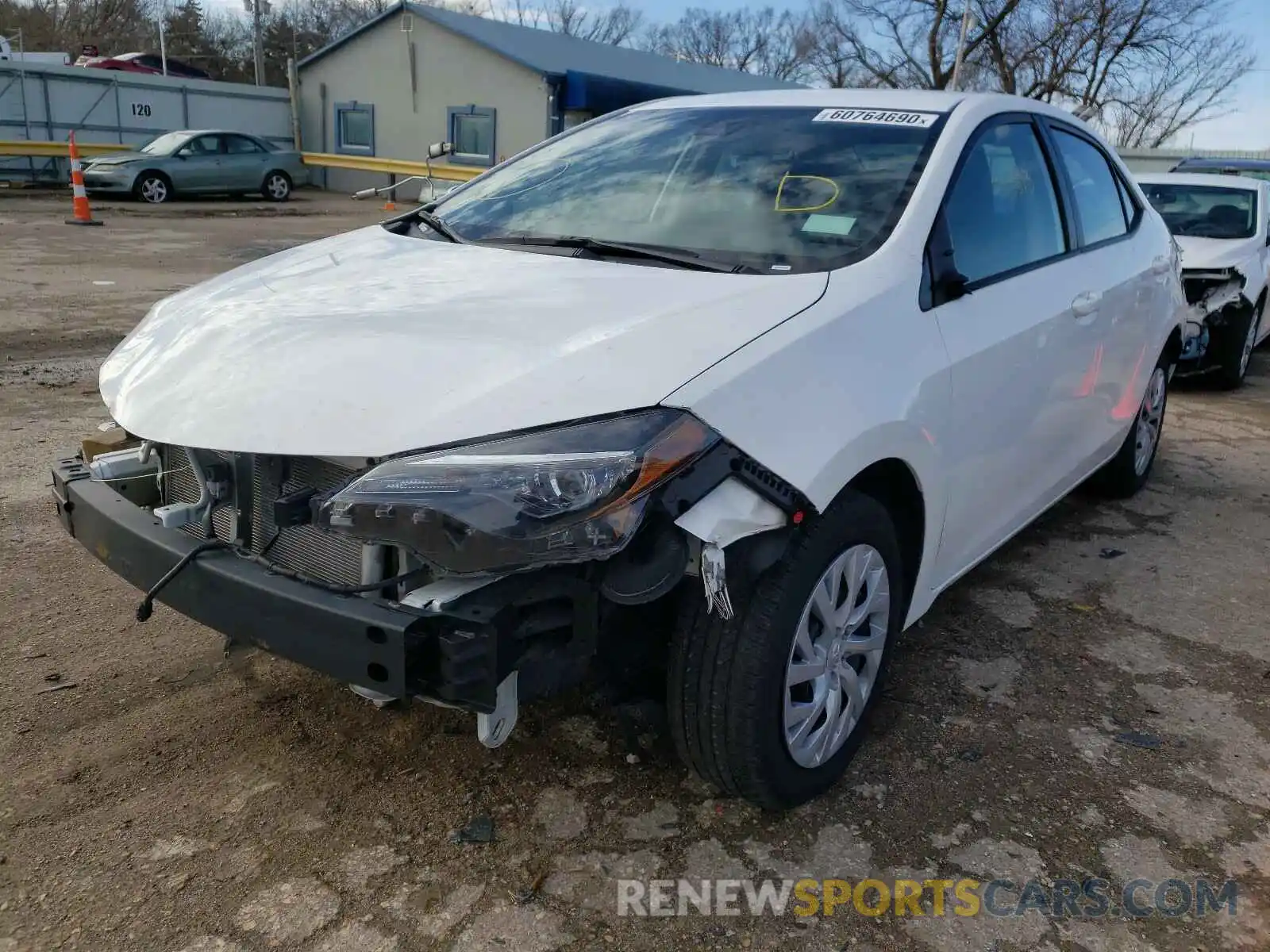 2 Photograph of a damaged car 5YFBURHE1KP929057 TOYOTA COROLLA 2019