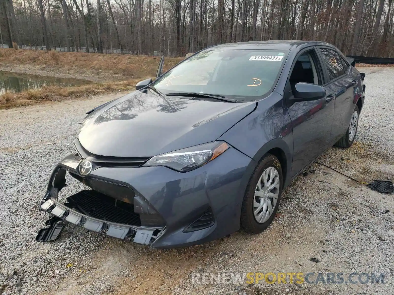 2 Photograph of a damaged car 5YFBURHE1KP930029 TOYOTA COROLLA 2019