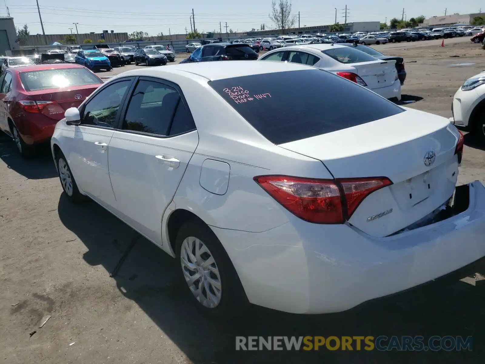 3 Photograph of a damaged car 5YFBURHE1KP930239 TOYOTA COROLLA 2019