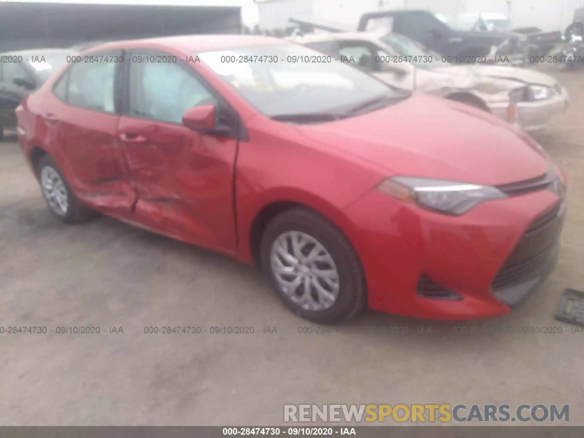 1 Photograph of a damaged car 5YFBURHE1KP931018 TOYOTA COROLLA 2019