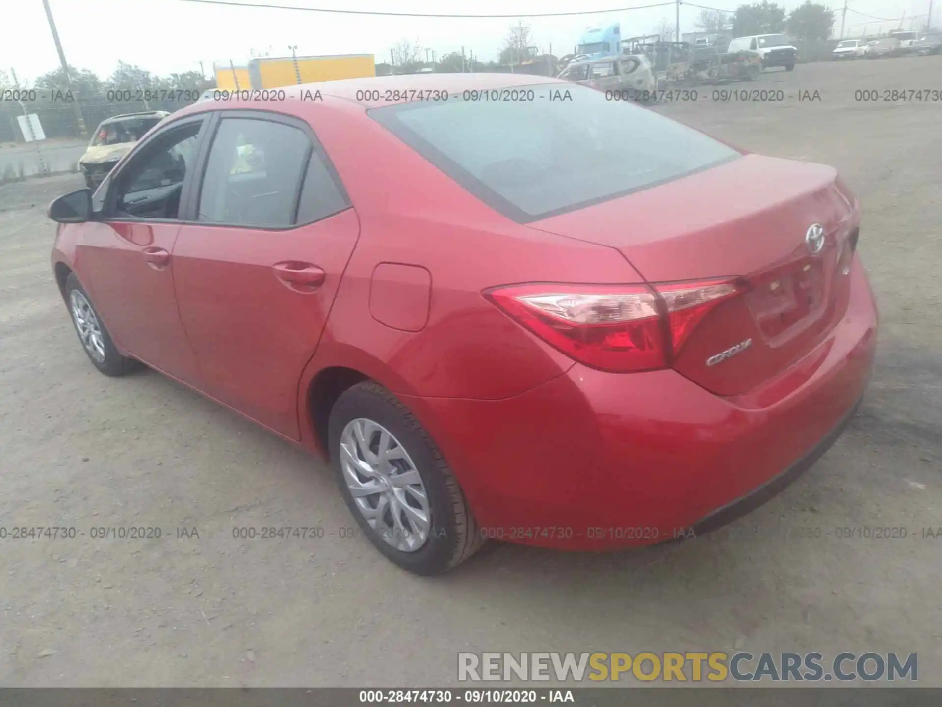 3 Photograph of a damaged car 5YFBURHE1KP931018 TOYOTA COROLLA 2019