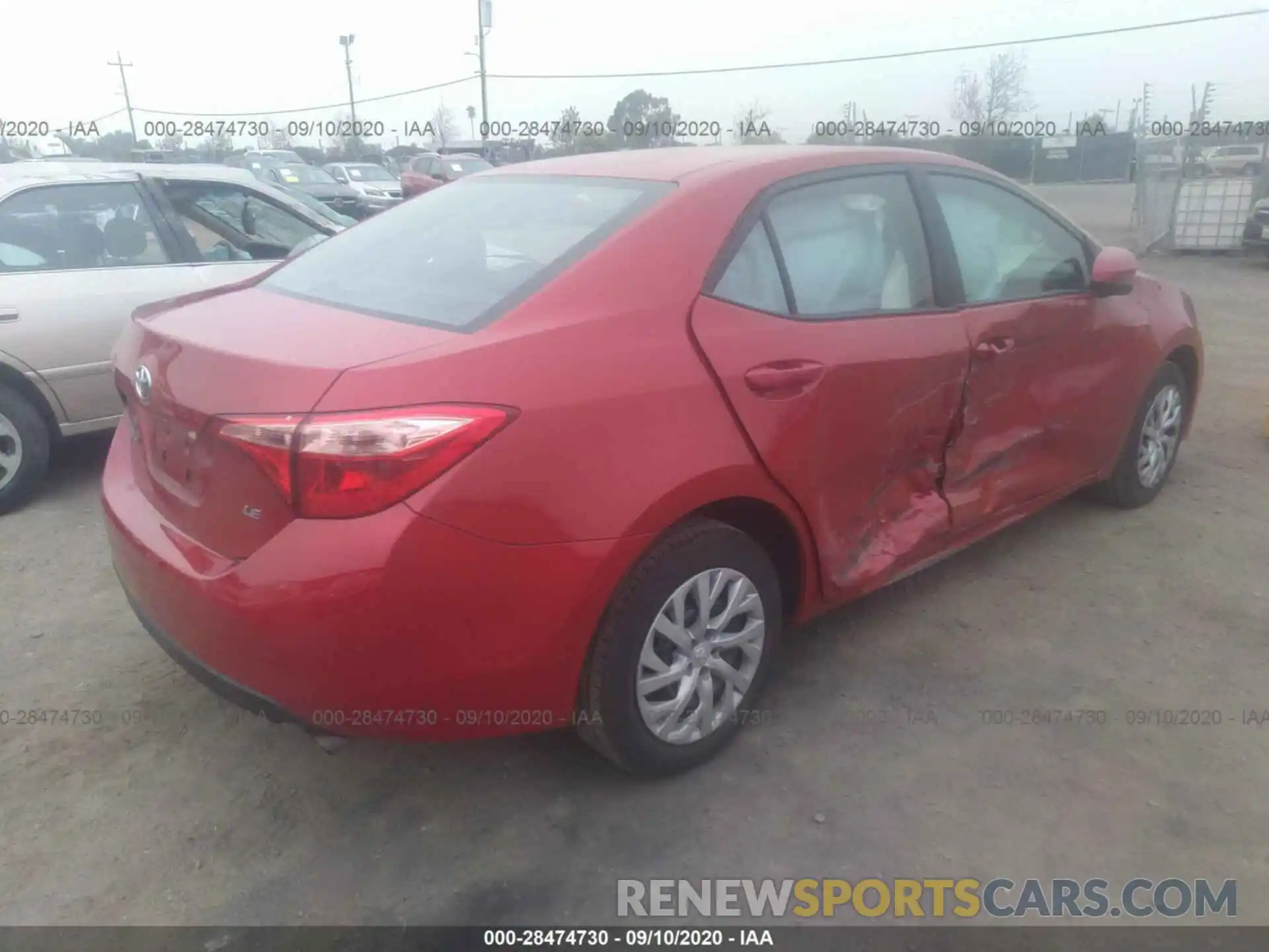 4 Photograph of a damaged car 5YFBURHE1KP931018 TOYOTA COROLLA 2019