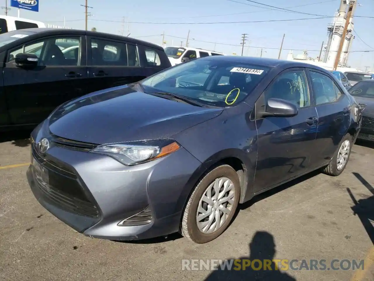 2 Photograph of a damaged car 5YFBURHE1KP931407 TOYOTA COROLLA 2019