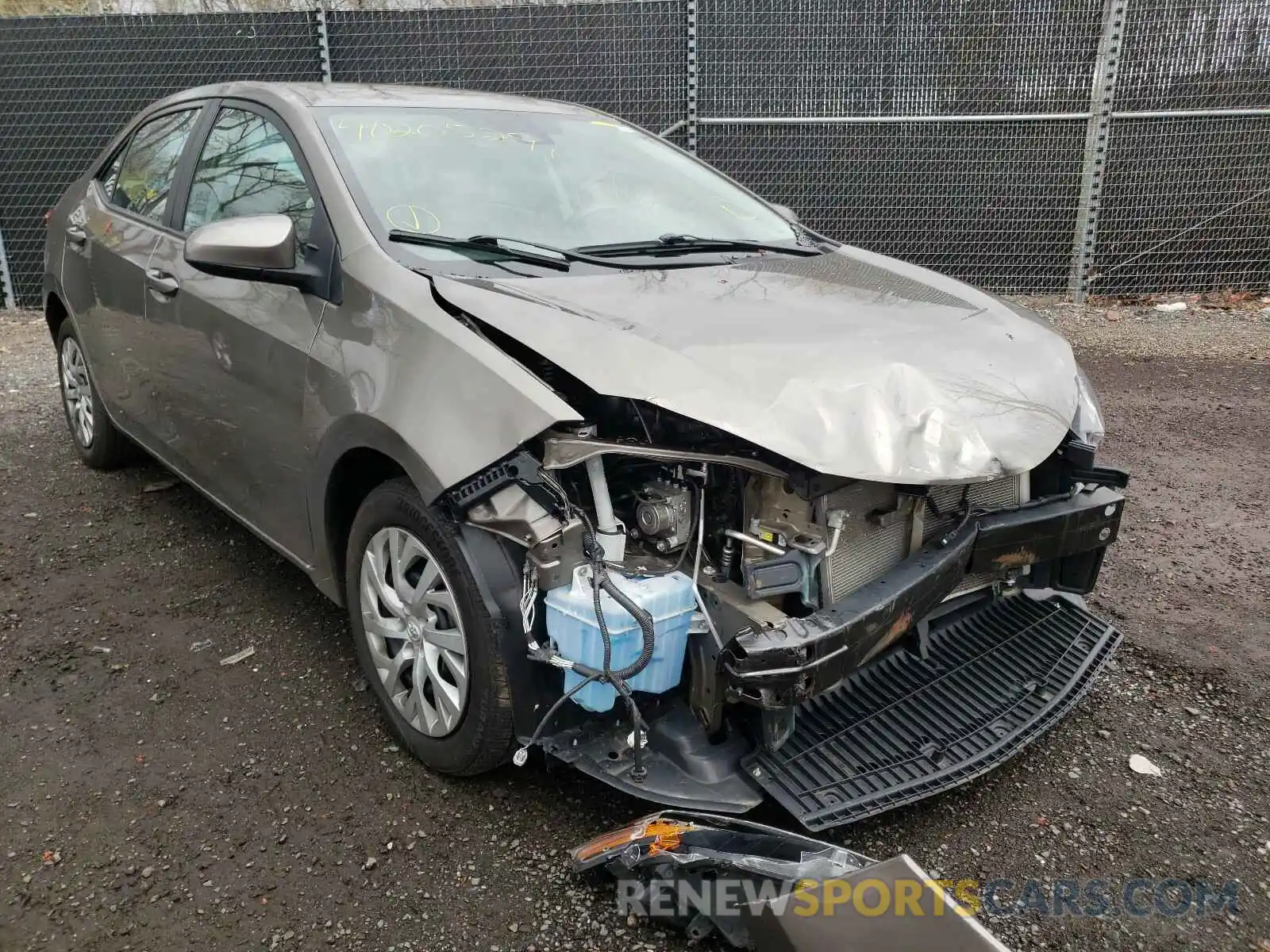 1 Photograph of a damaged car 5YFBURHE1KP931892 TOYOTA COROLLA 2019