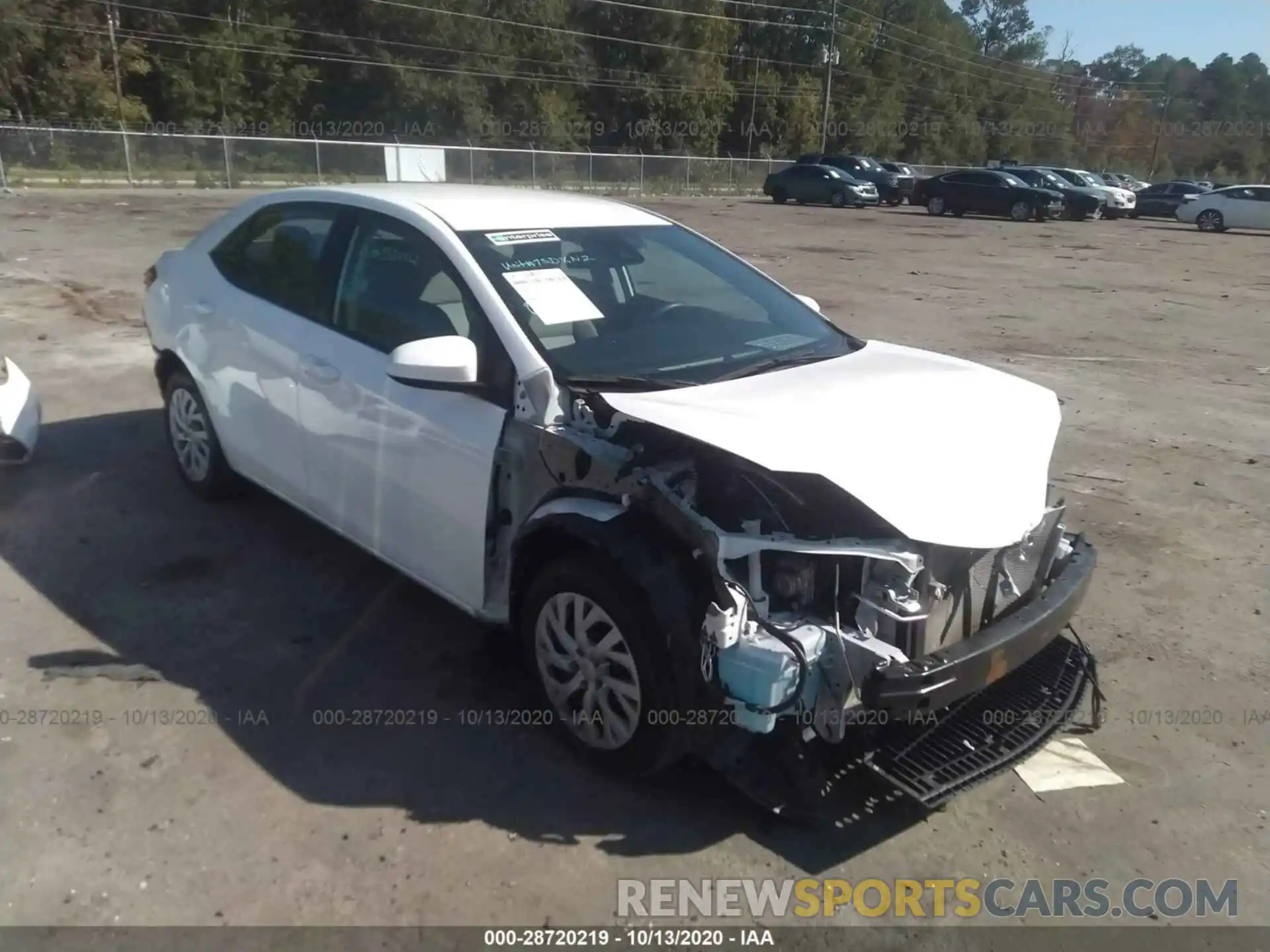 1 Photograph of a damaged car 5YFBURHE1KP932122 TOYOTA COROLLA 2019