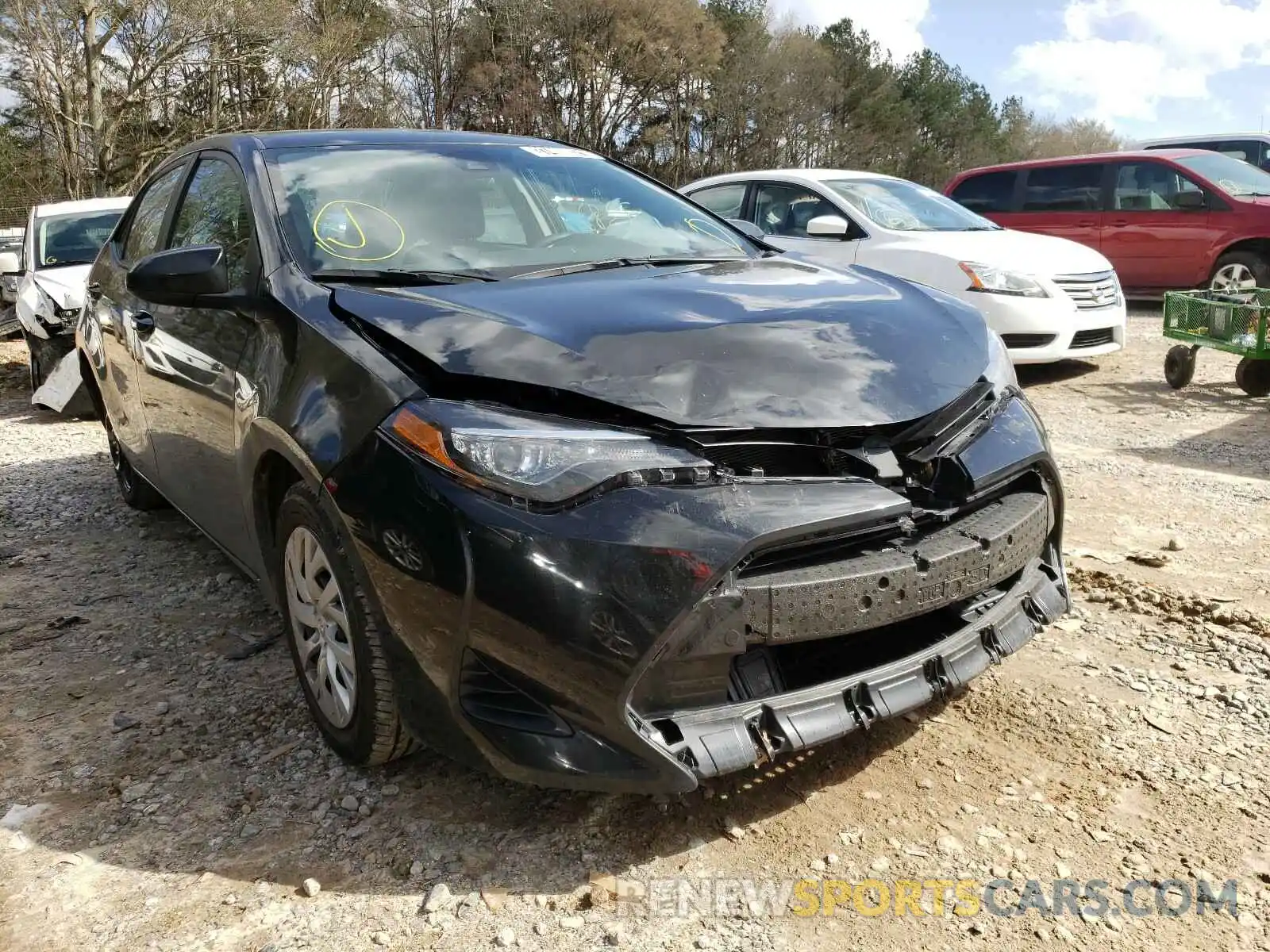 1 Photograph of a damaged car 5YFBURHE1KP932167 TOYOTA COROLLA 2019