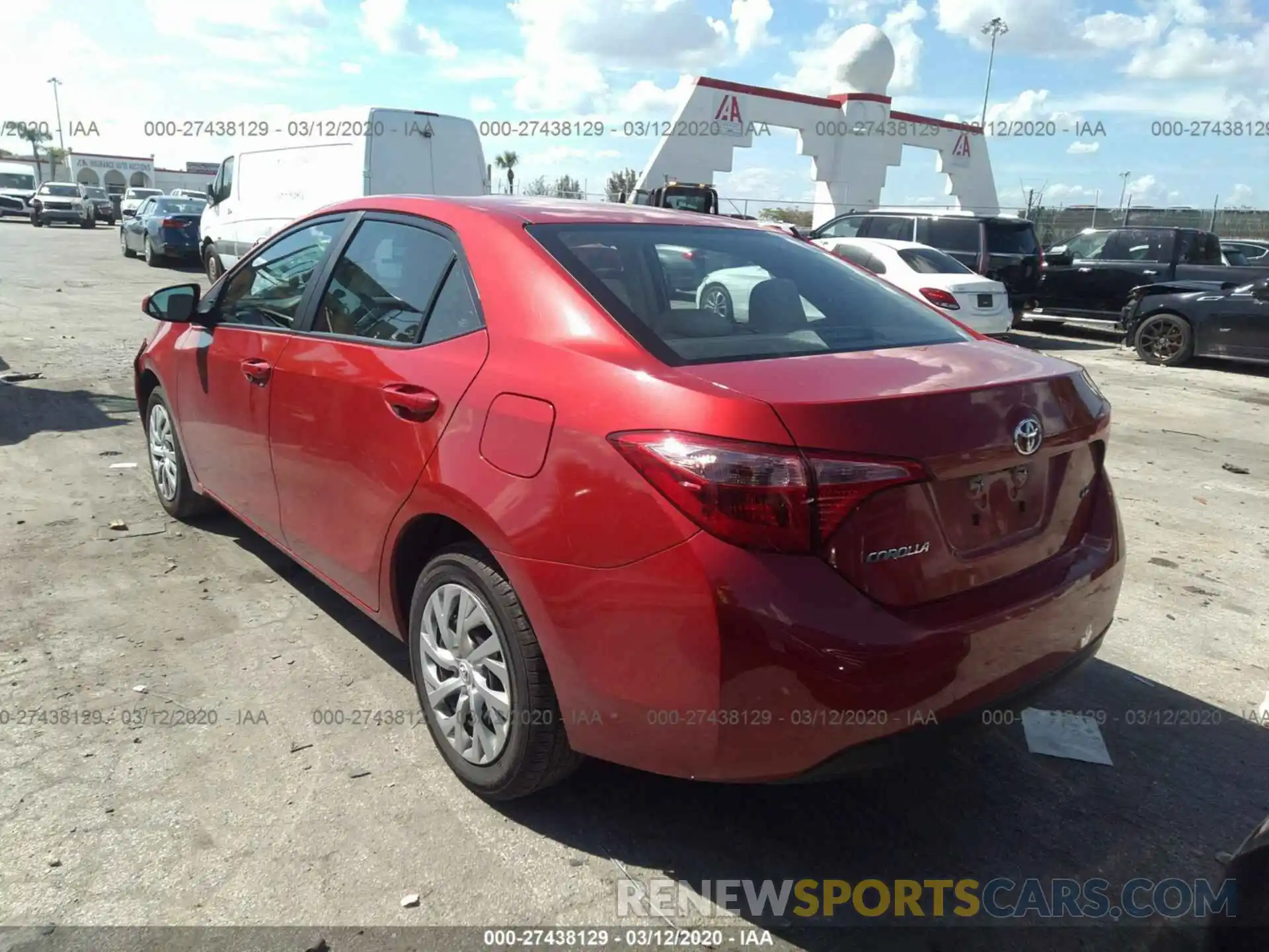 3 Photograph of a damaged car 5YFBURHE1KP932315 TOYOTA COROLLA 2019