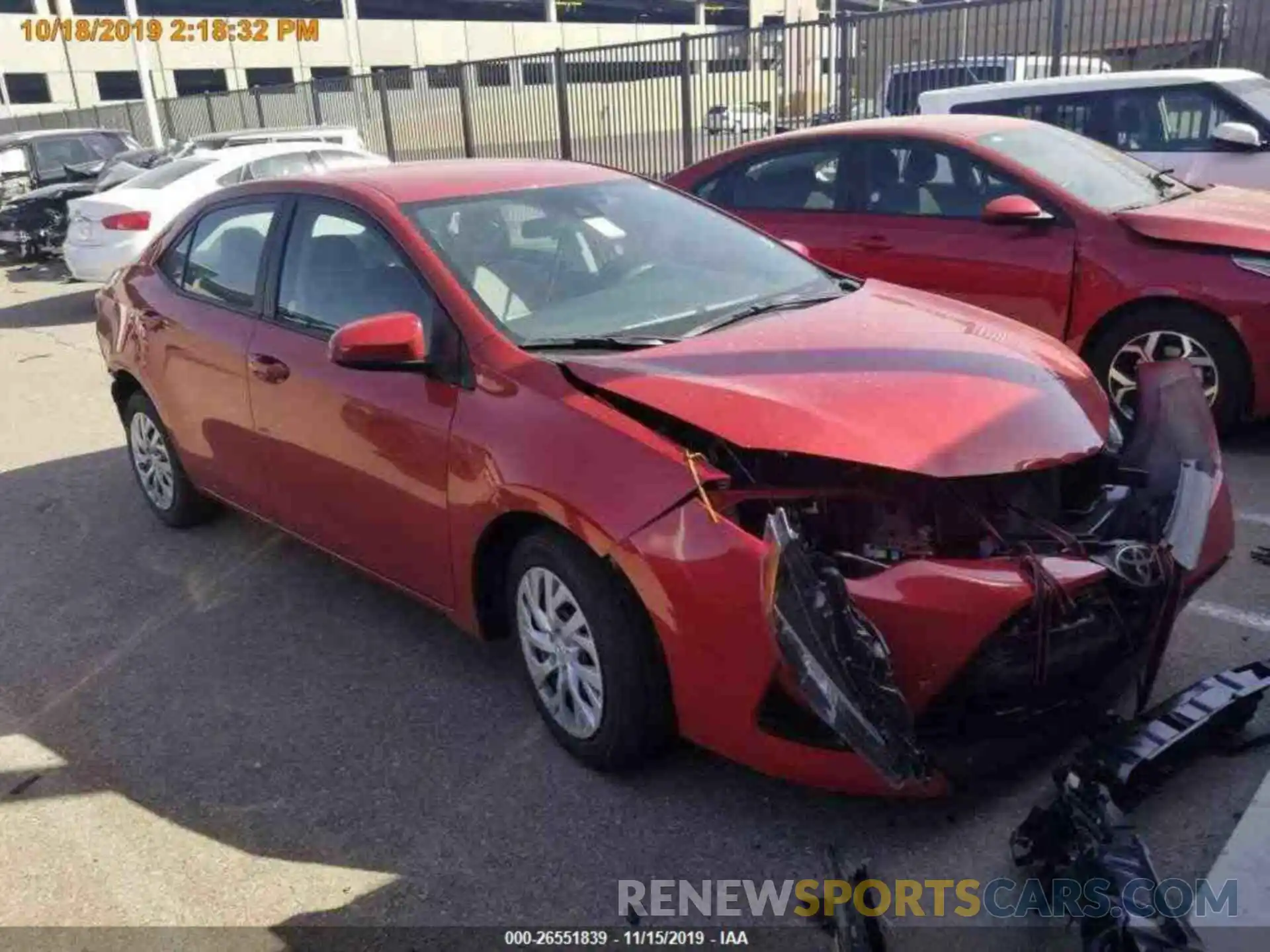 15 Photograph of a damaged car 5YFBURHE1KP932668 TOYOTA COROLLA 2019