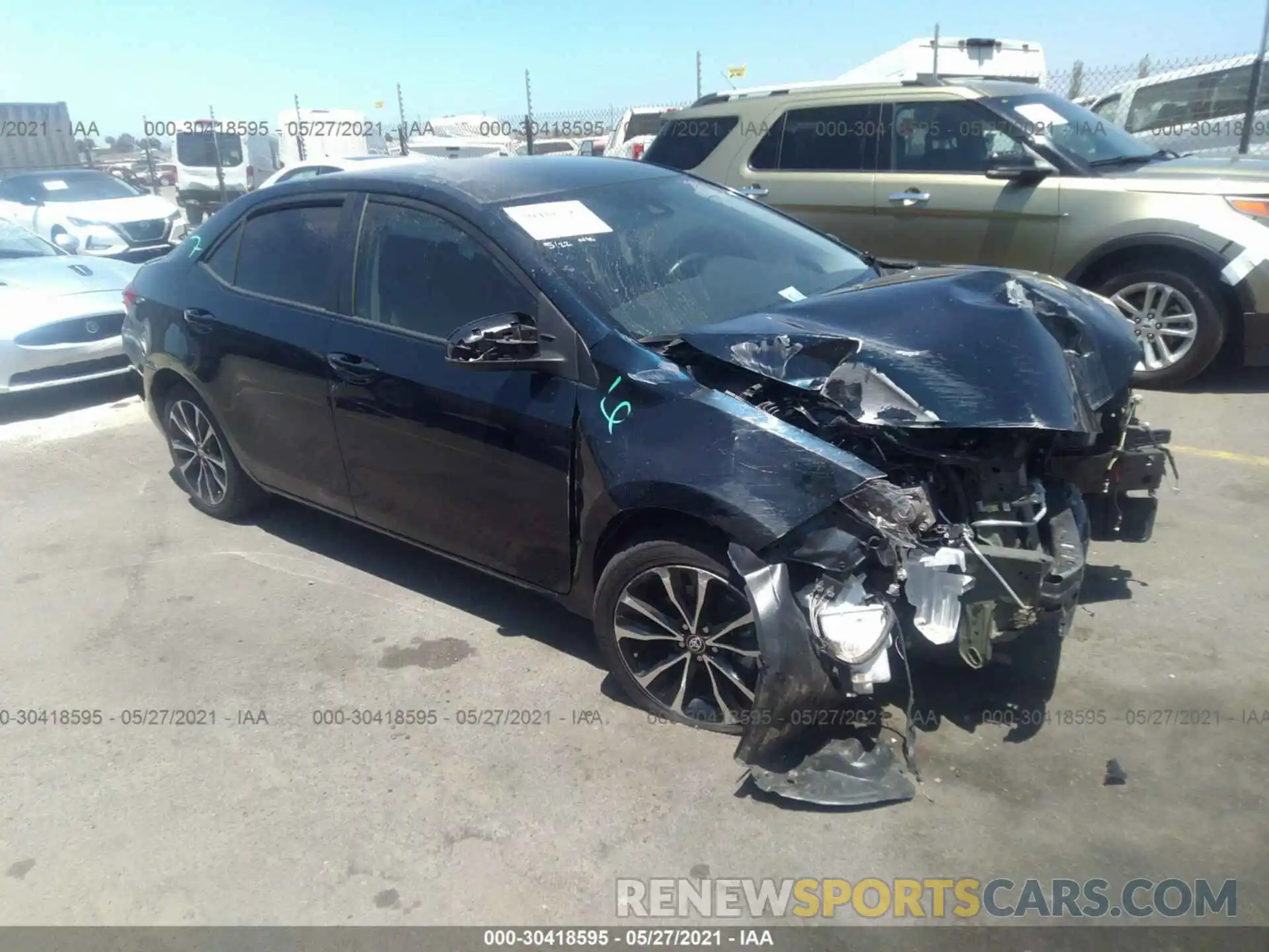 1 Photograph of a damaged car 5YFBURHE1KP932735 TOYOTA COROLLA 2019