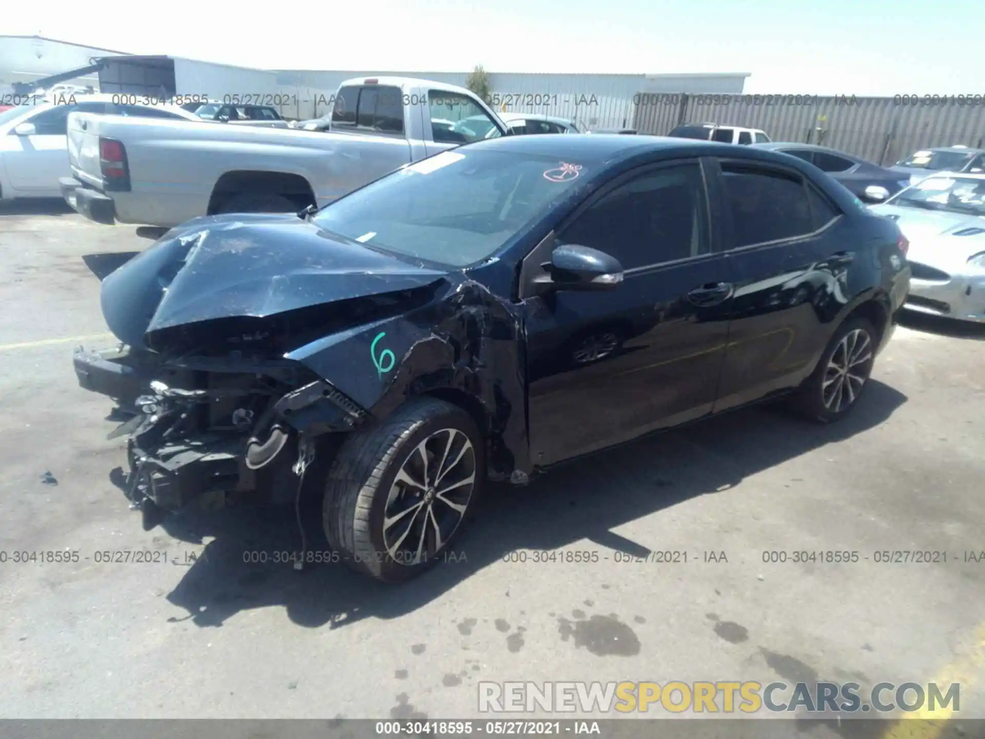 2 Photograph of a damaged car 5YFBURHE1KP932735 TOYOTA COROLLA 2019