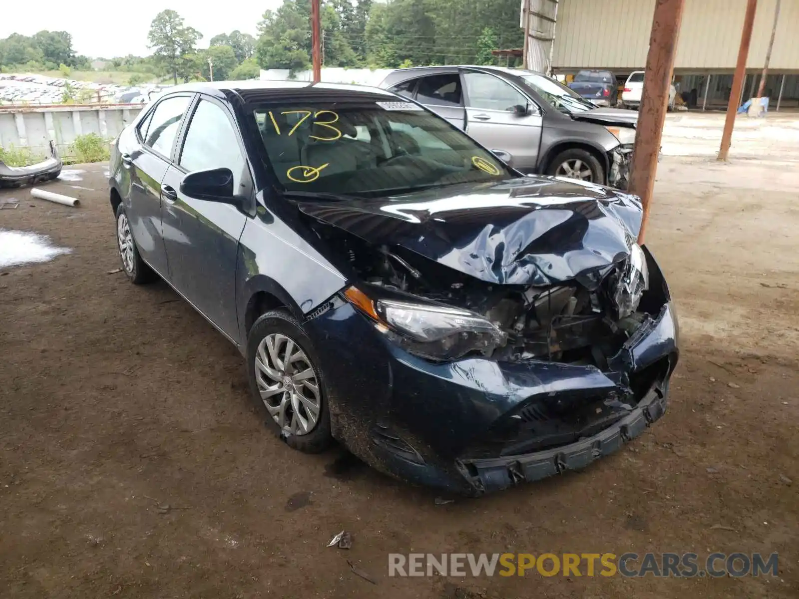 1 Photograph of a damaged car 5YFBURHE1KP932766 TOYOTA COROLLA 2019