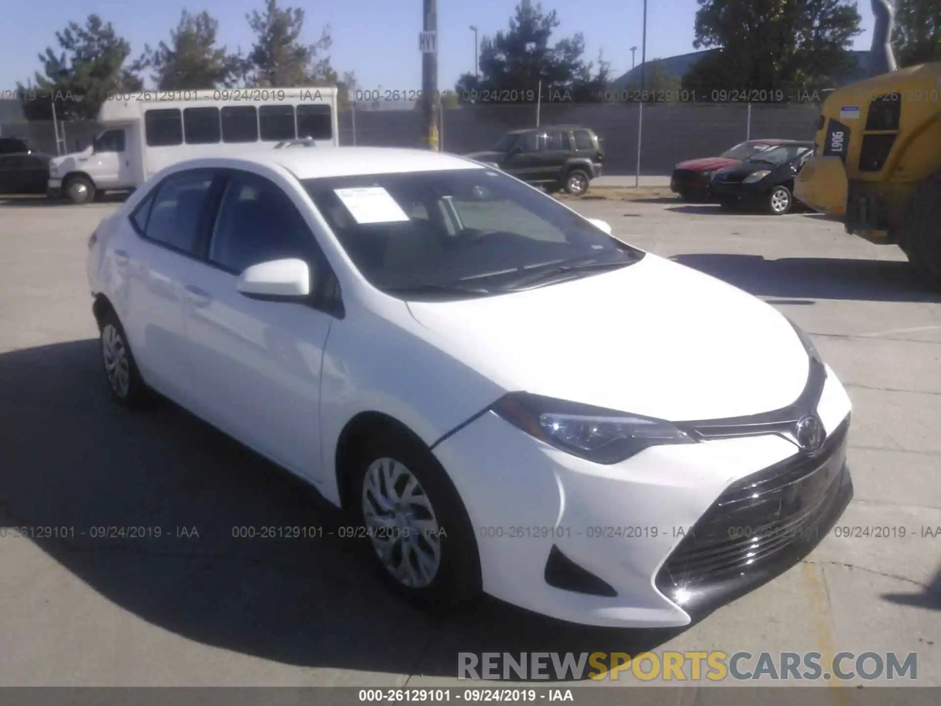 1 Photograph of a damaged car 5YFBURHE1KP932802 TOYOTA COROLLA 2019