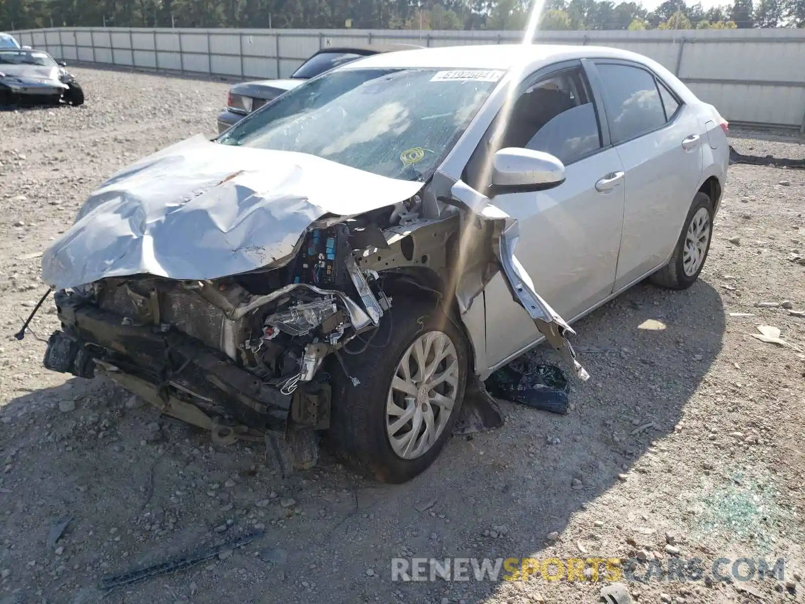 2 Photograph of a damaged car 5YFBURHE1KP932928 TOYOTA COROLLA 2019