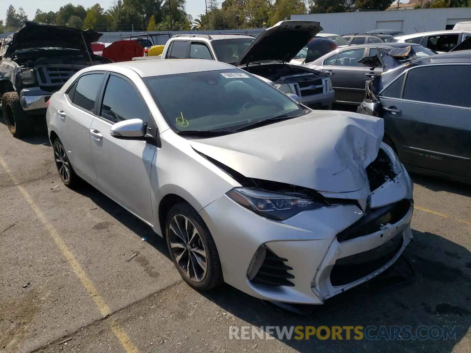 1 Photograph of a damaged car 5YFBURHE1KP932976 TOYOTA COROLLA 2019