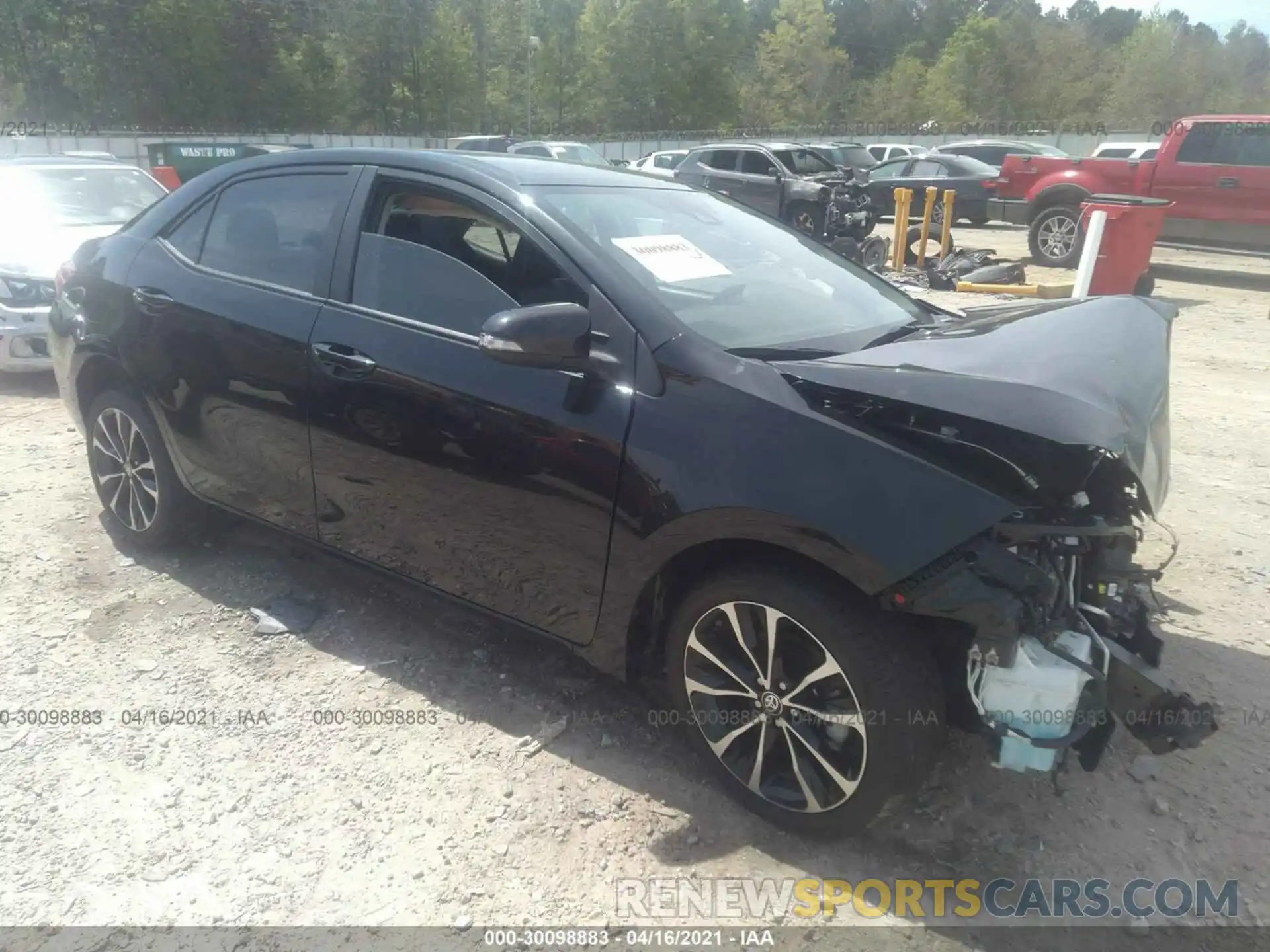 1 Photograph of a damaged car 5YFBURHE1KP932993 TOYOTA COROLLA 2019