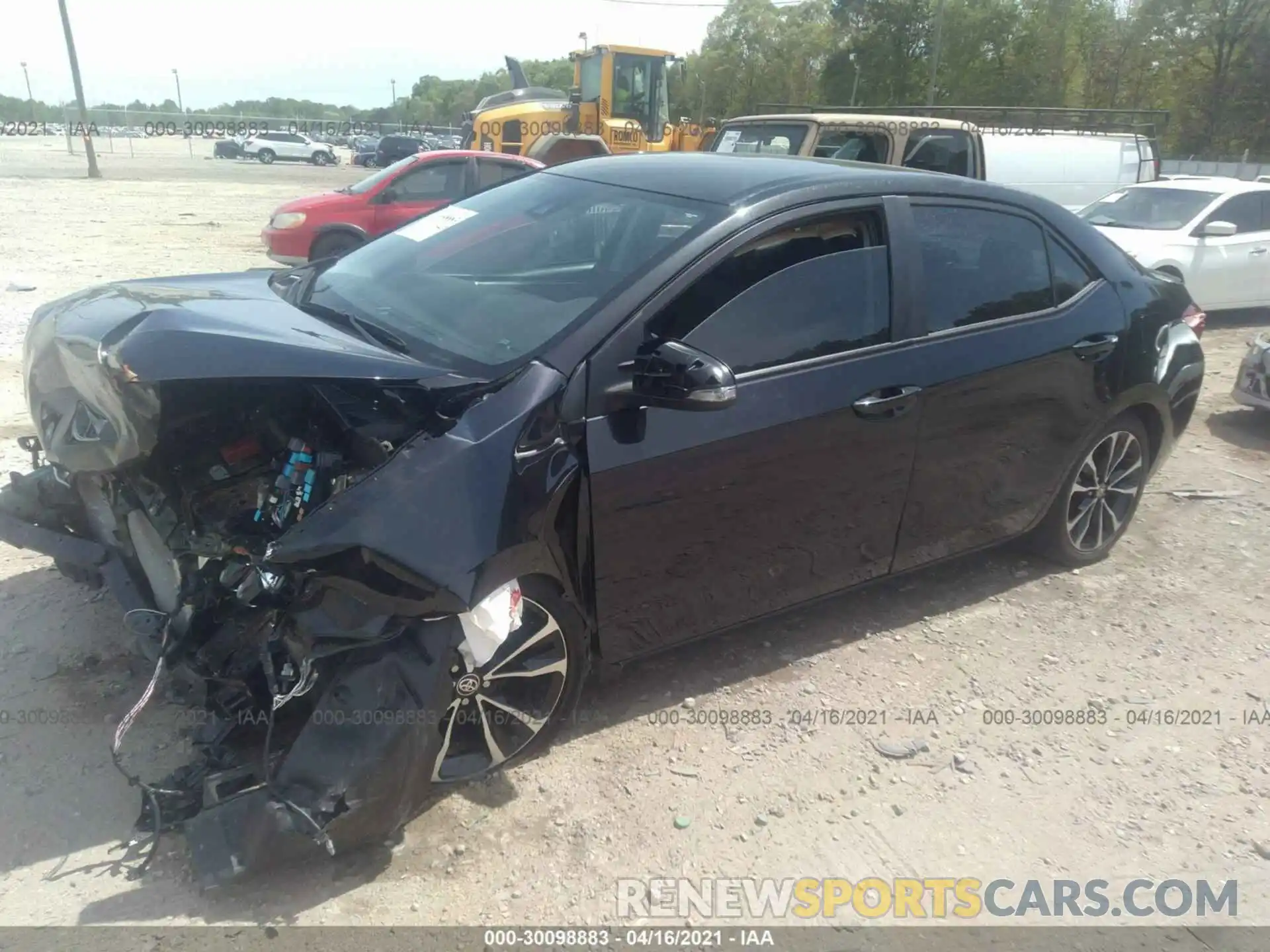 2 Photograph of a damaged car 5YFBURHE1KP932993 TOYOTA COROLLA 2019