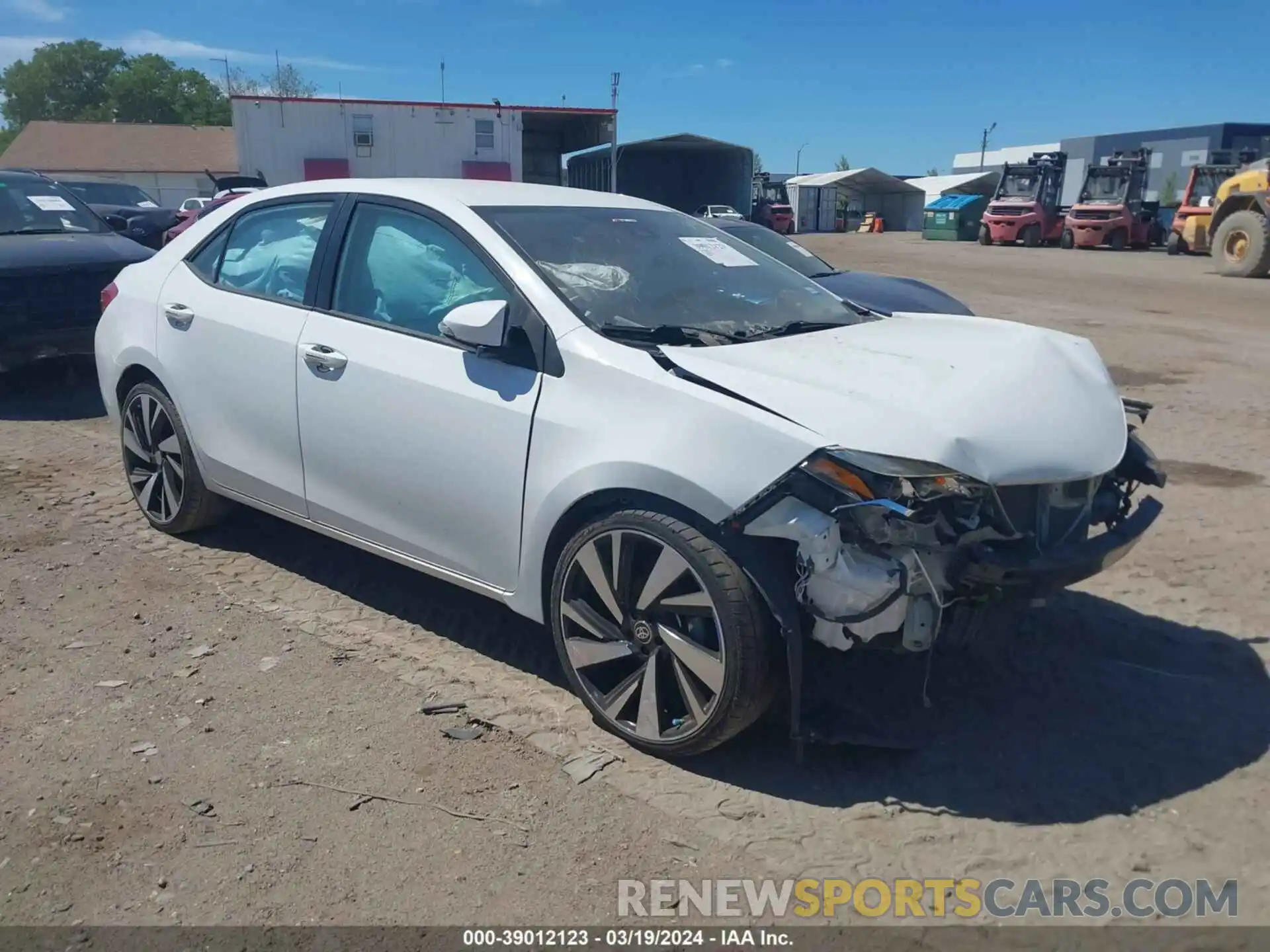 1 Photograph of a damaged car 5YFBURHE1KP933223 TOYOTA COROLLA 2019