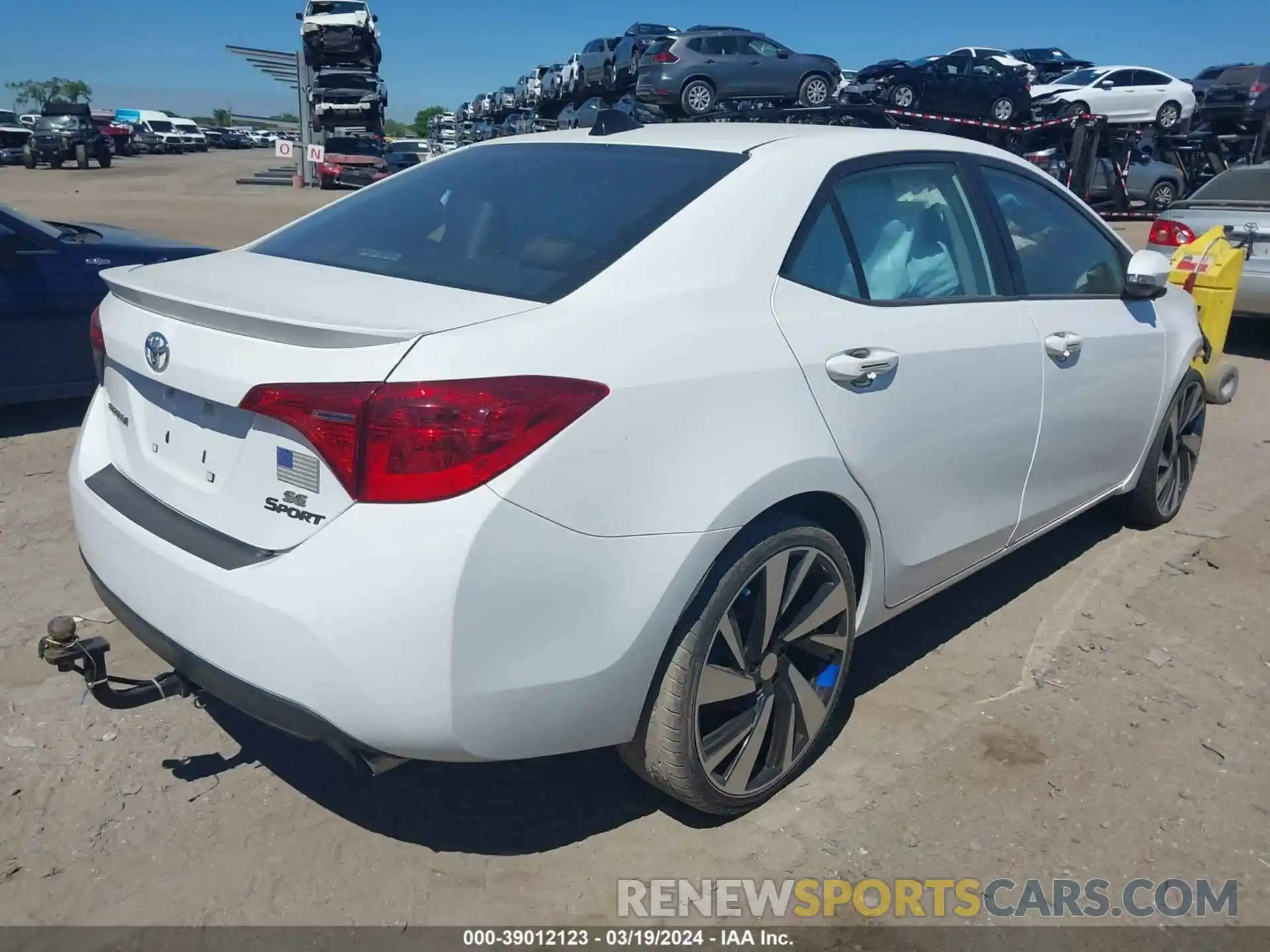 4 Photograph of a damaged car 5YFBURHE1KP933223 TOYOTA COROLLA 2019