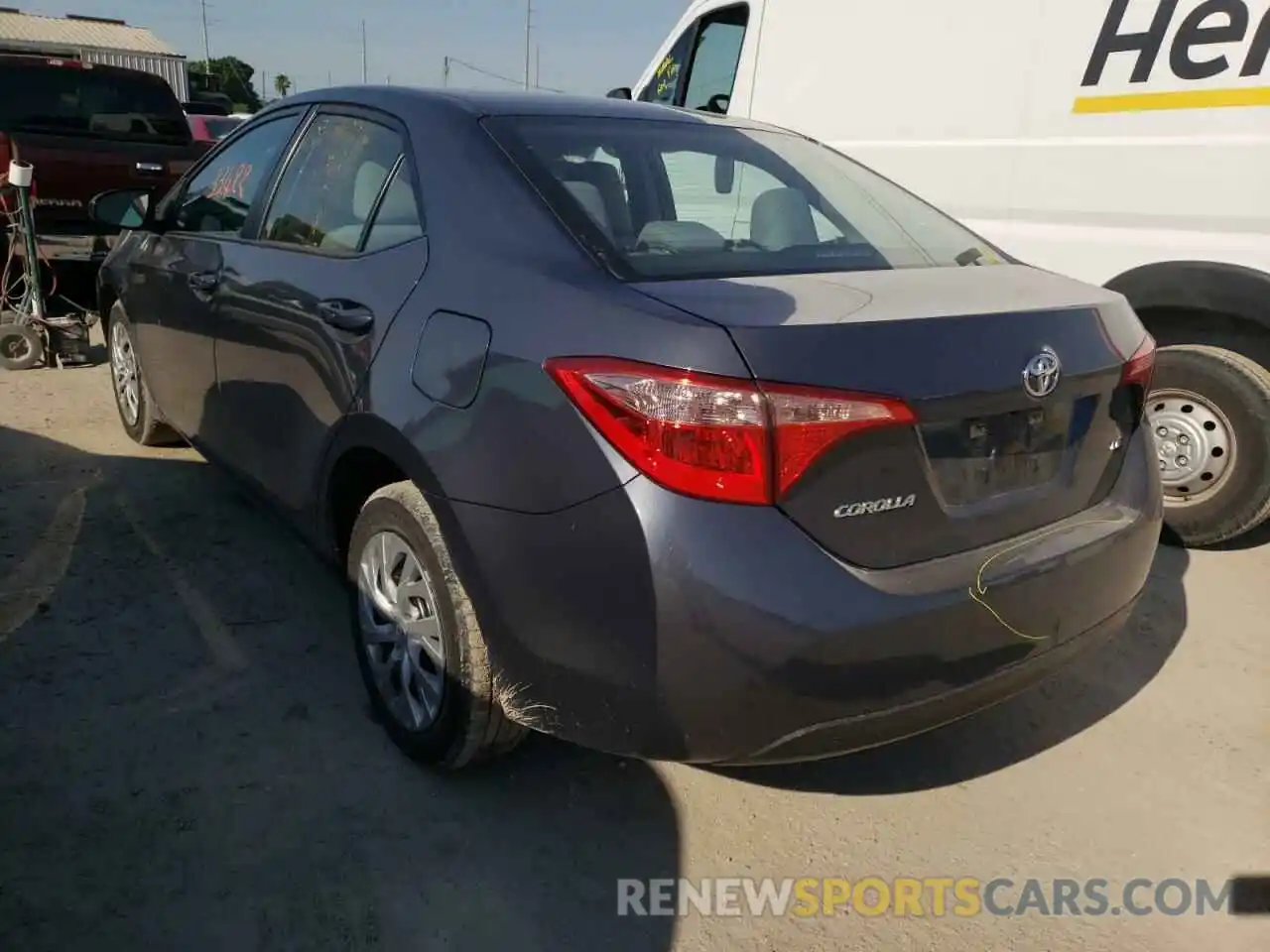 3 Photograph of a damaged car 5YFBURHE1KP933285 TOYOTA COROLLA 2019