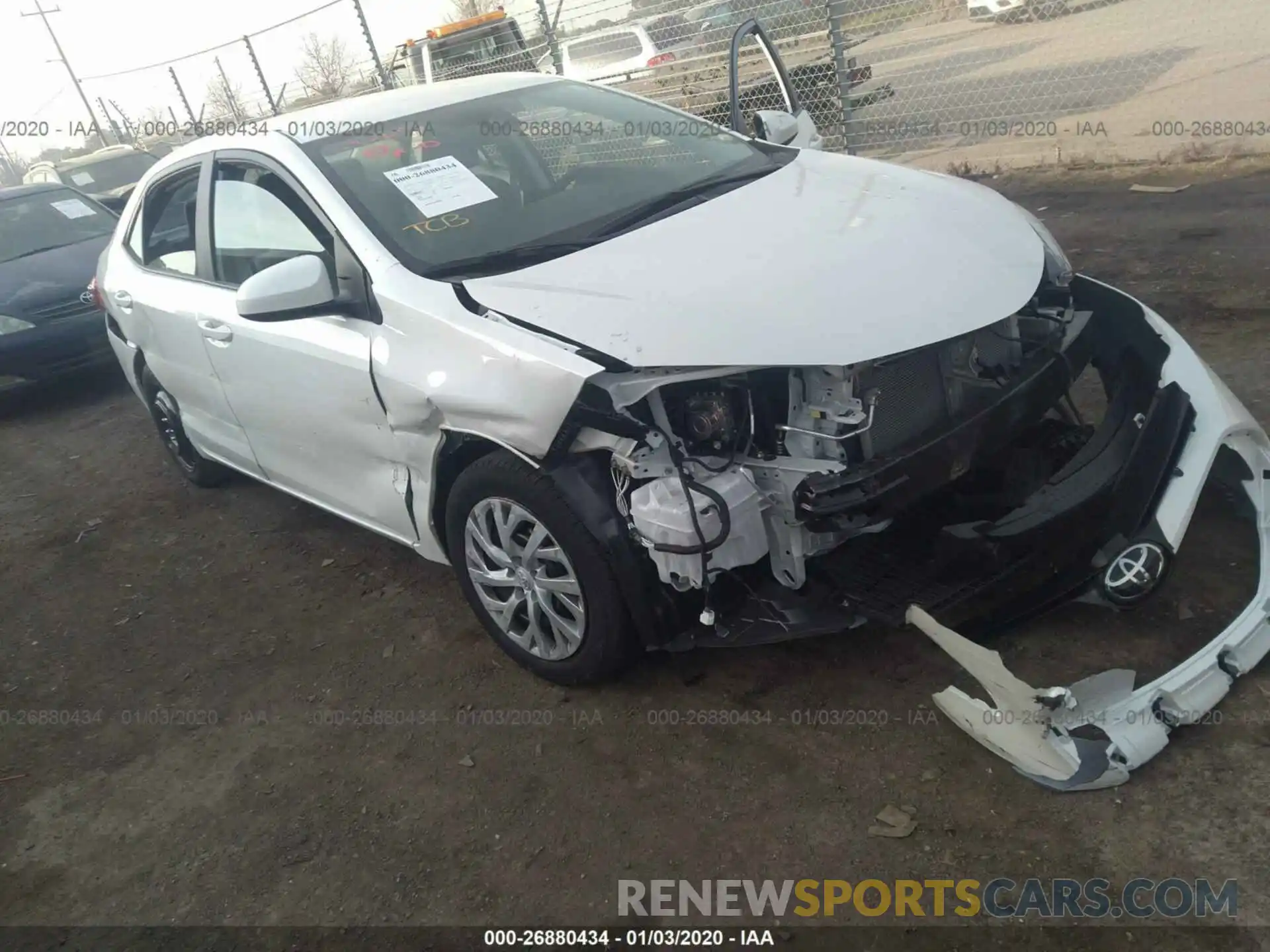 1 Photograph of a damaged car 5YFBURHE1KP933562 TOYOTA COROLLA 2019