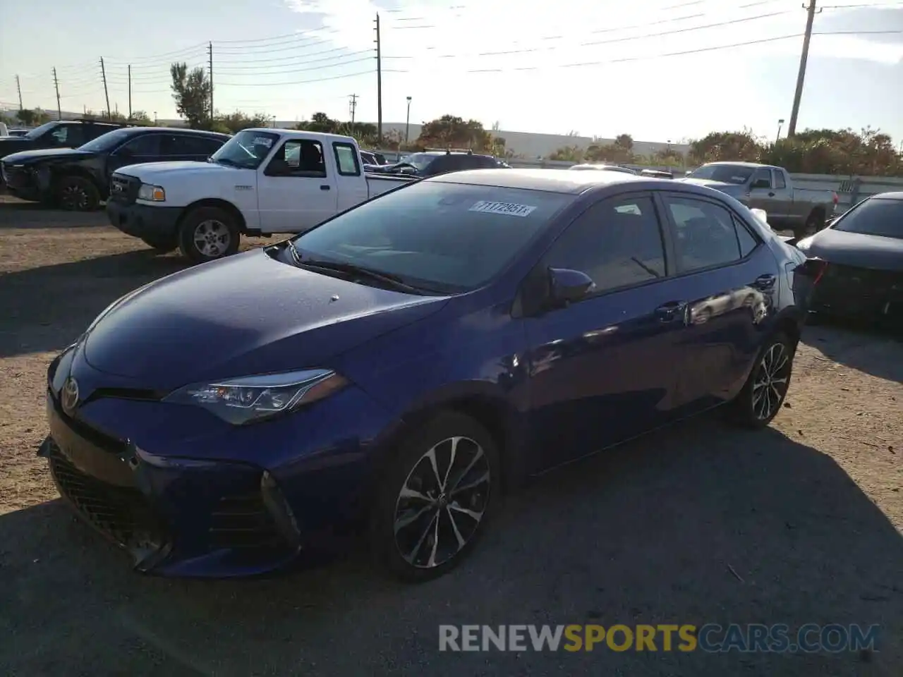 2 Photograph of a damaged car 5YFBURHE1KP933576 TOYOTA COROLLA 2019