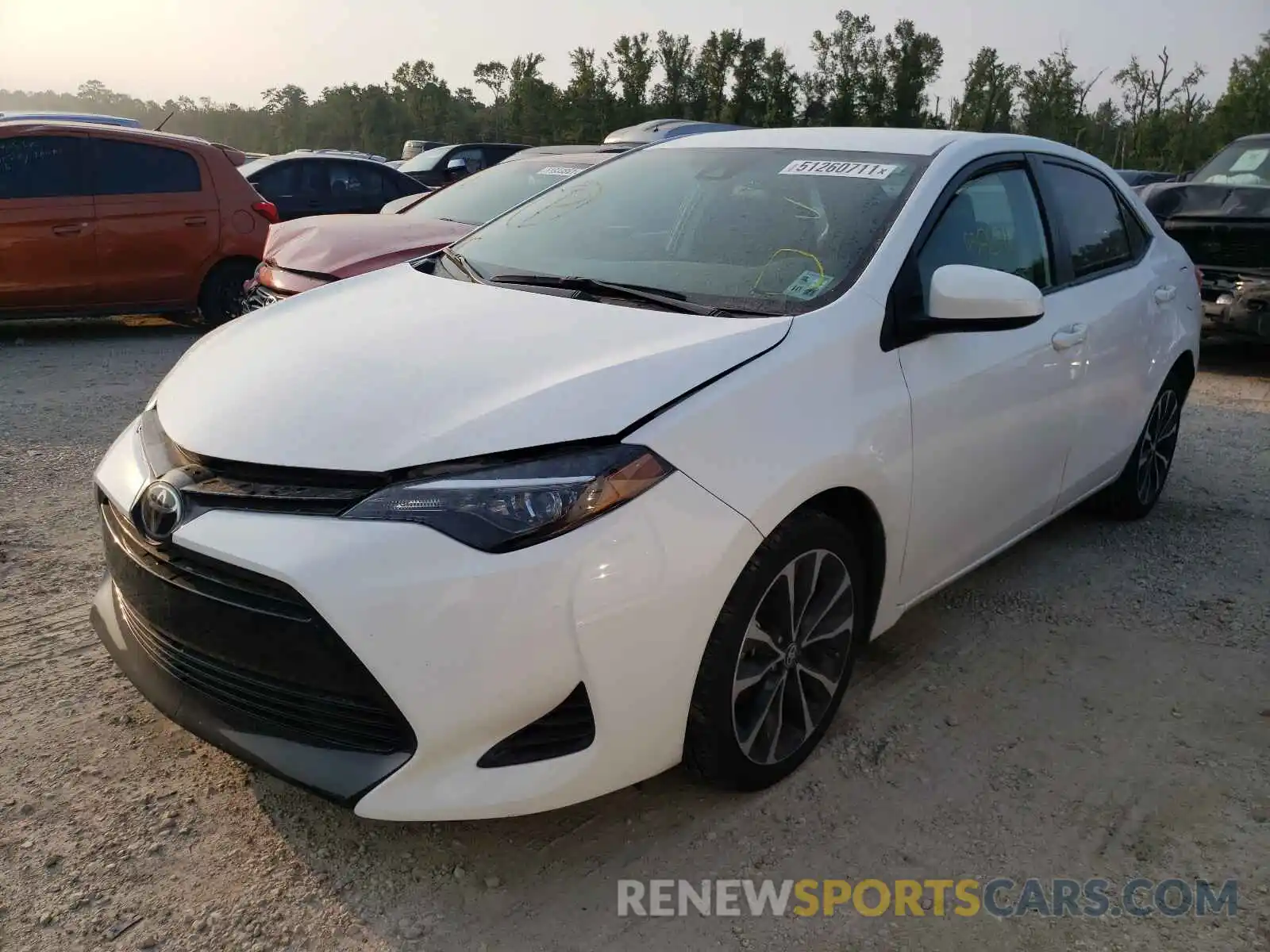 2 Photograph of a damaged car 5YFBURHE1KP933755 TOYOTA COROLLA 2019