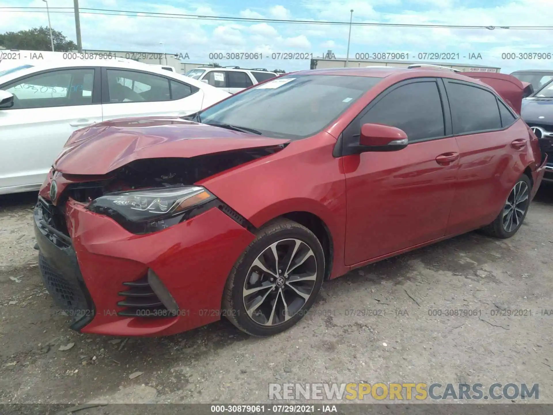 2 Photograph of a damaged car 5YFBURHE1KP934162 TOYOTA COROLLA 2019