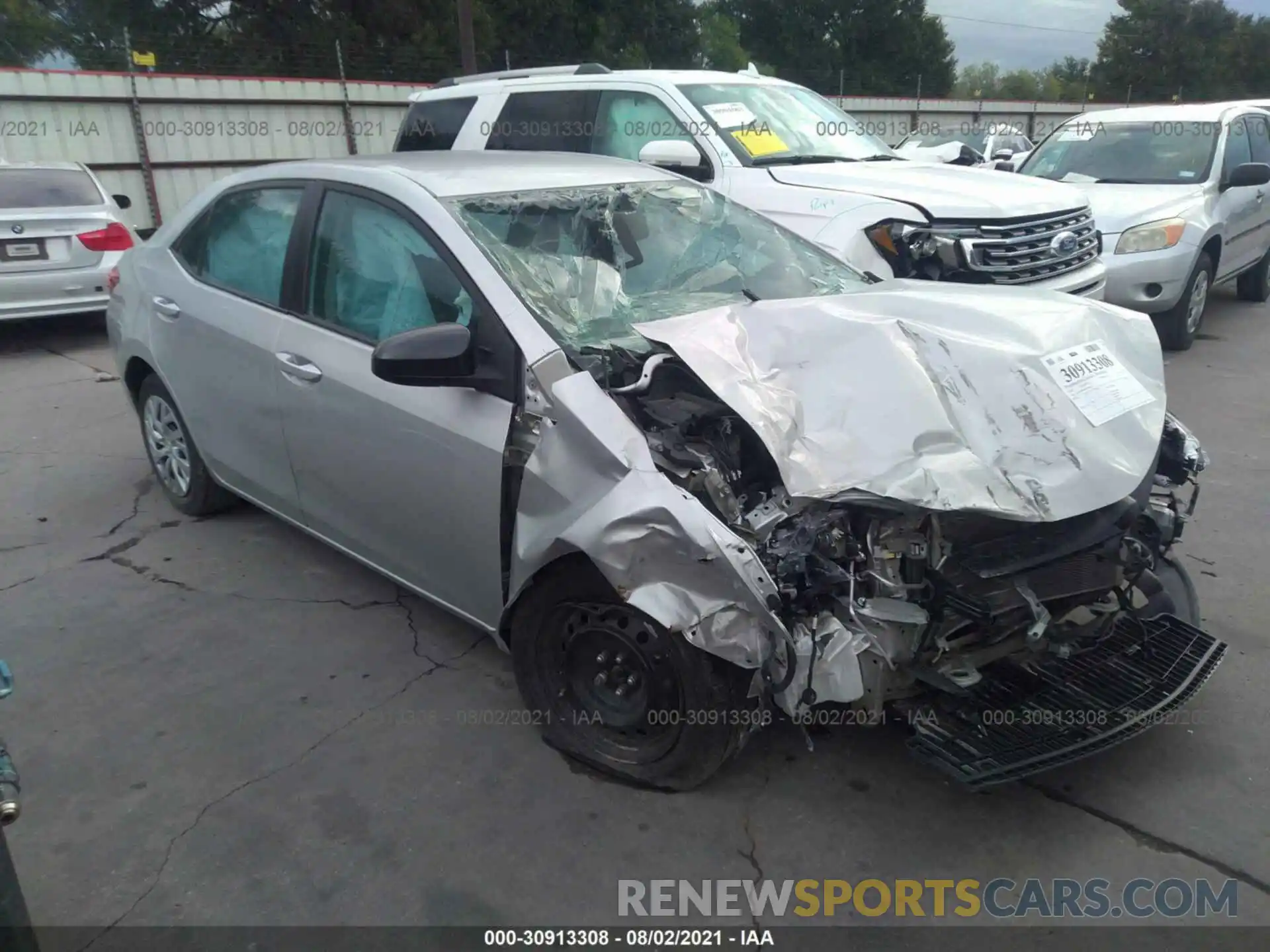 1 Photograph of a damaged car 5YFBURHE1KP934341 TOYOTA COROLLA 2019