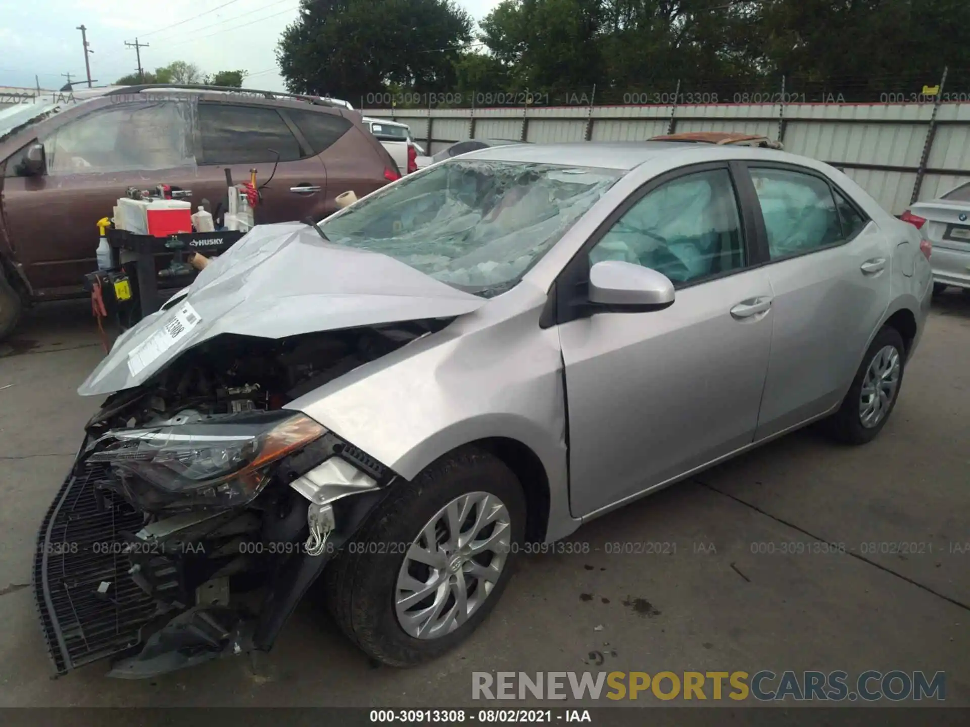 2 Photograph of a damaged car 5YFBURHE1KP934341 TOYOTA COROLLA 2019