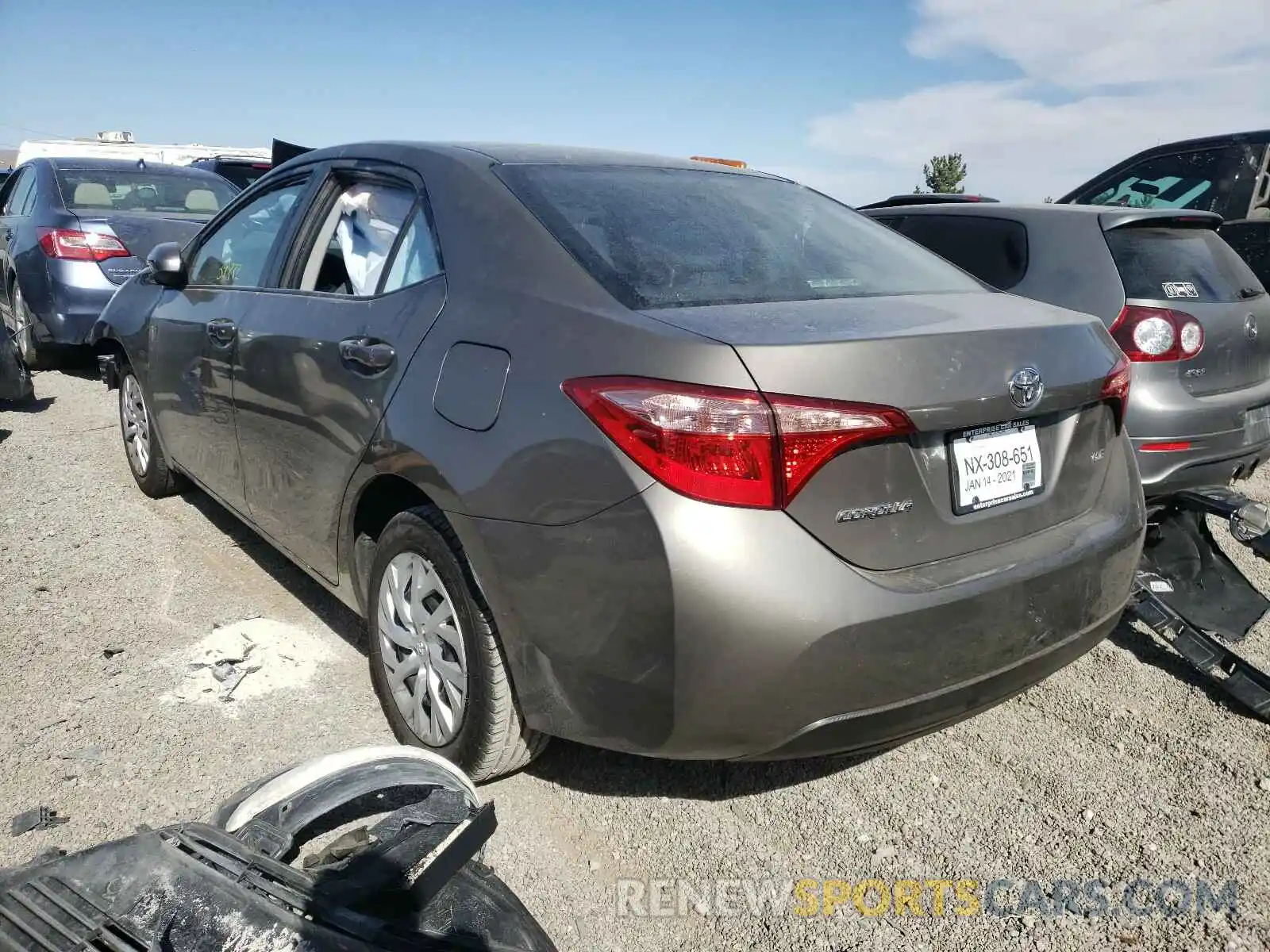 3 Photograph of a damaged car 5YFBURHE1KP934663 TOYOTA COROLLA 2019