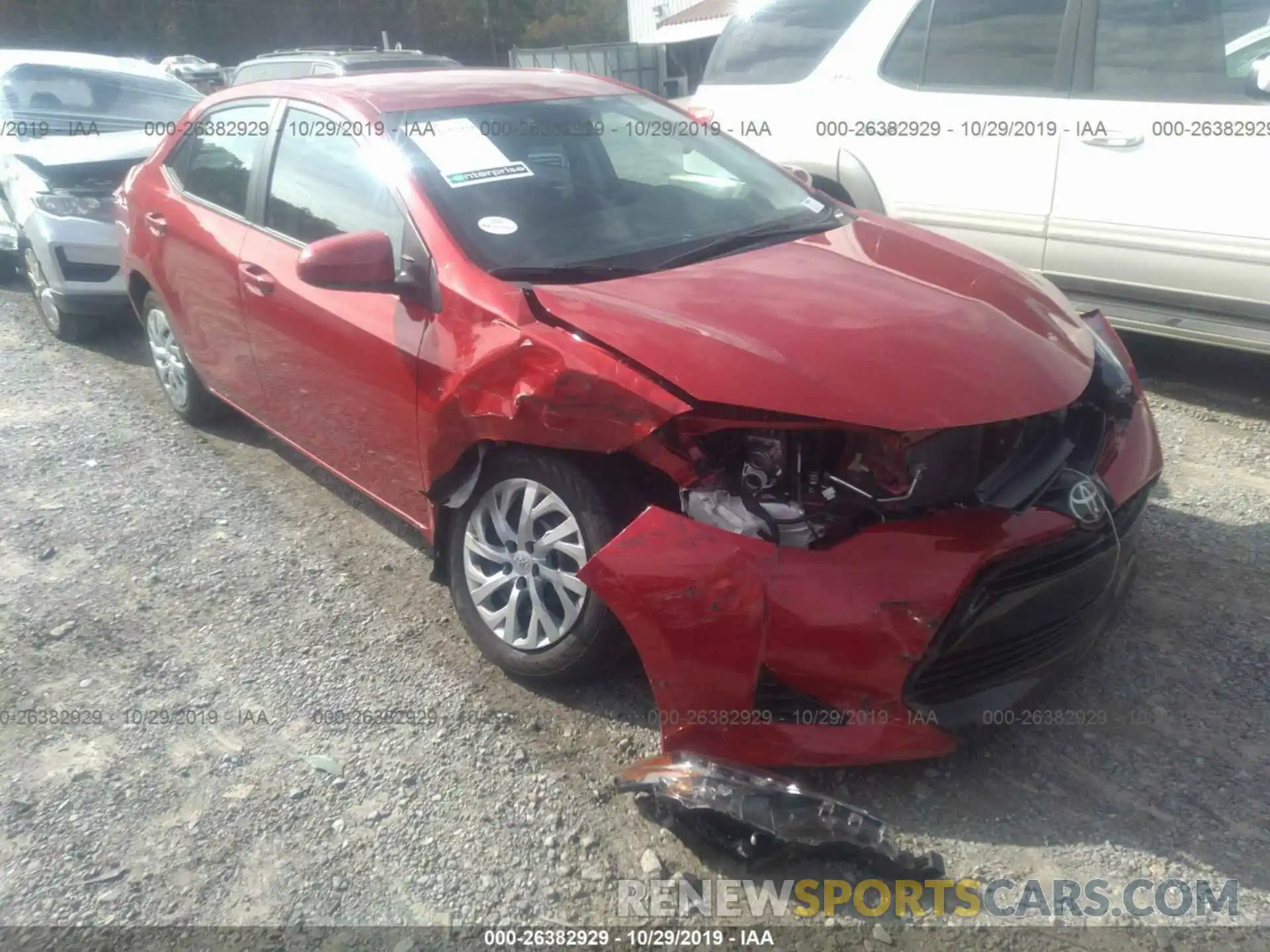 1 Photograph of a damaged car 5YFBURHE1KP934775 TOYOTA COROLLA 2019