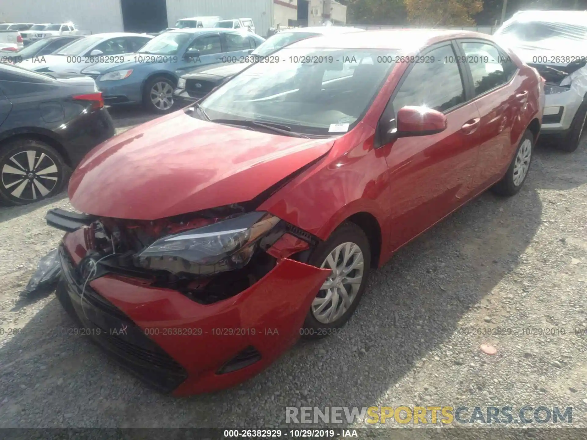 2 Photograph of a damaged car 5YFBURHE1KP934775 TOYOTA COROLLA 2019