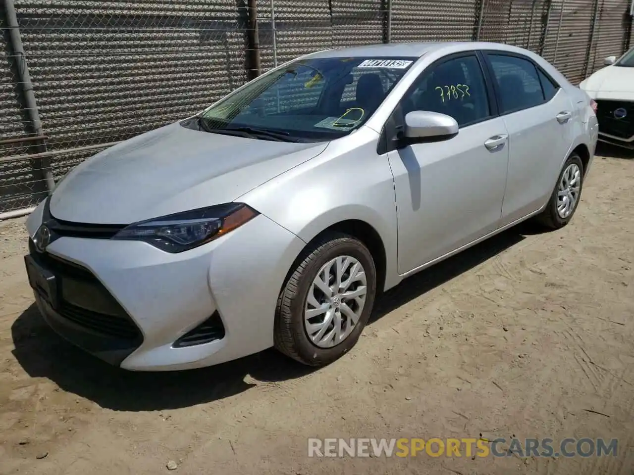 2 Photograph of a damaged car 5YFBURHE1KP935666 TOYOTA COROLLA 2019