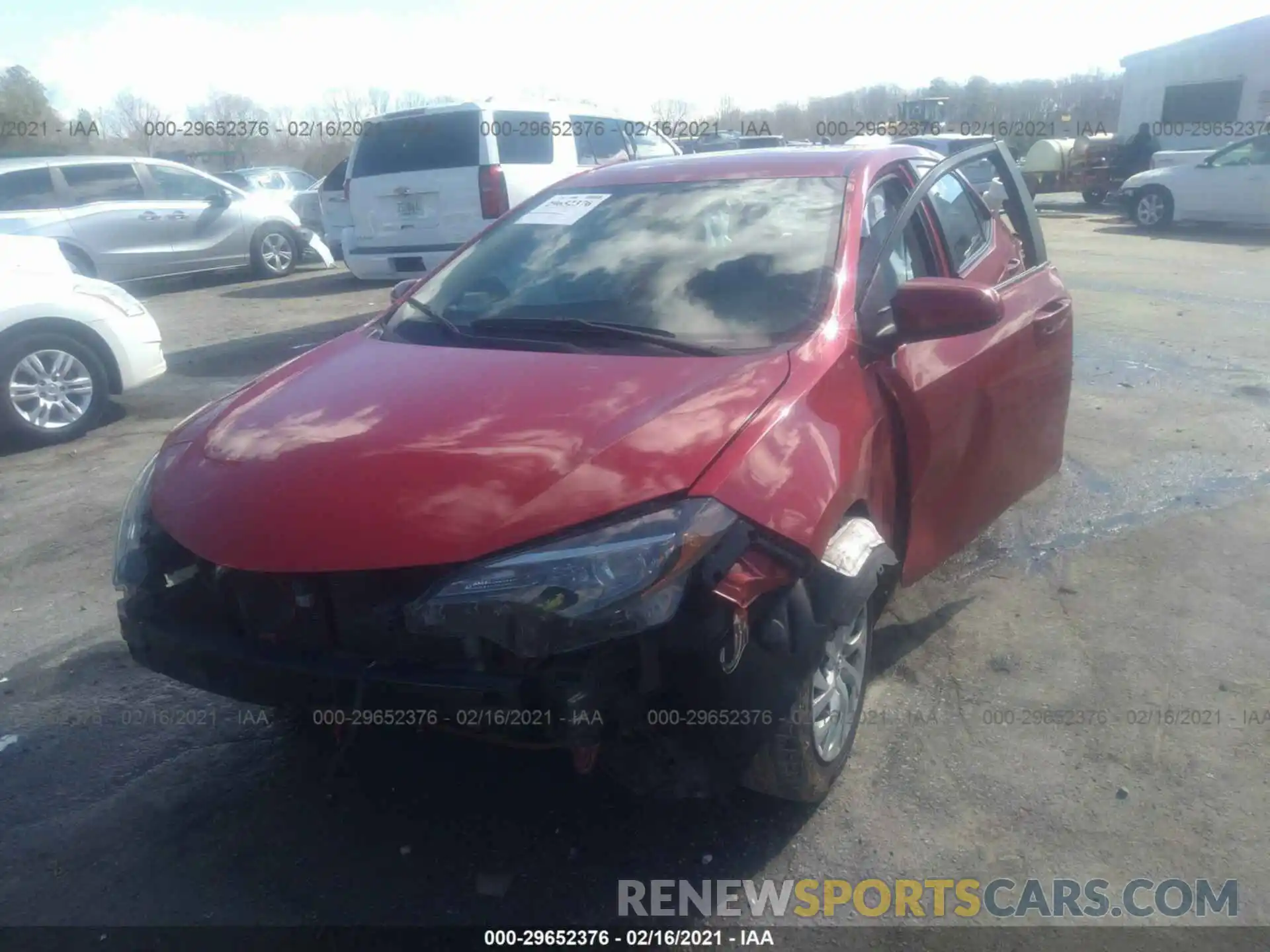 2 Photograph of a damaged car 5YFBURHE1KP935845 TOYOTA COROLLA 2019