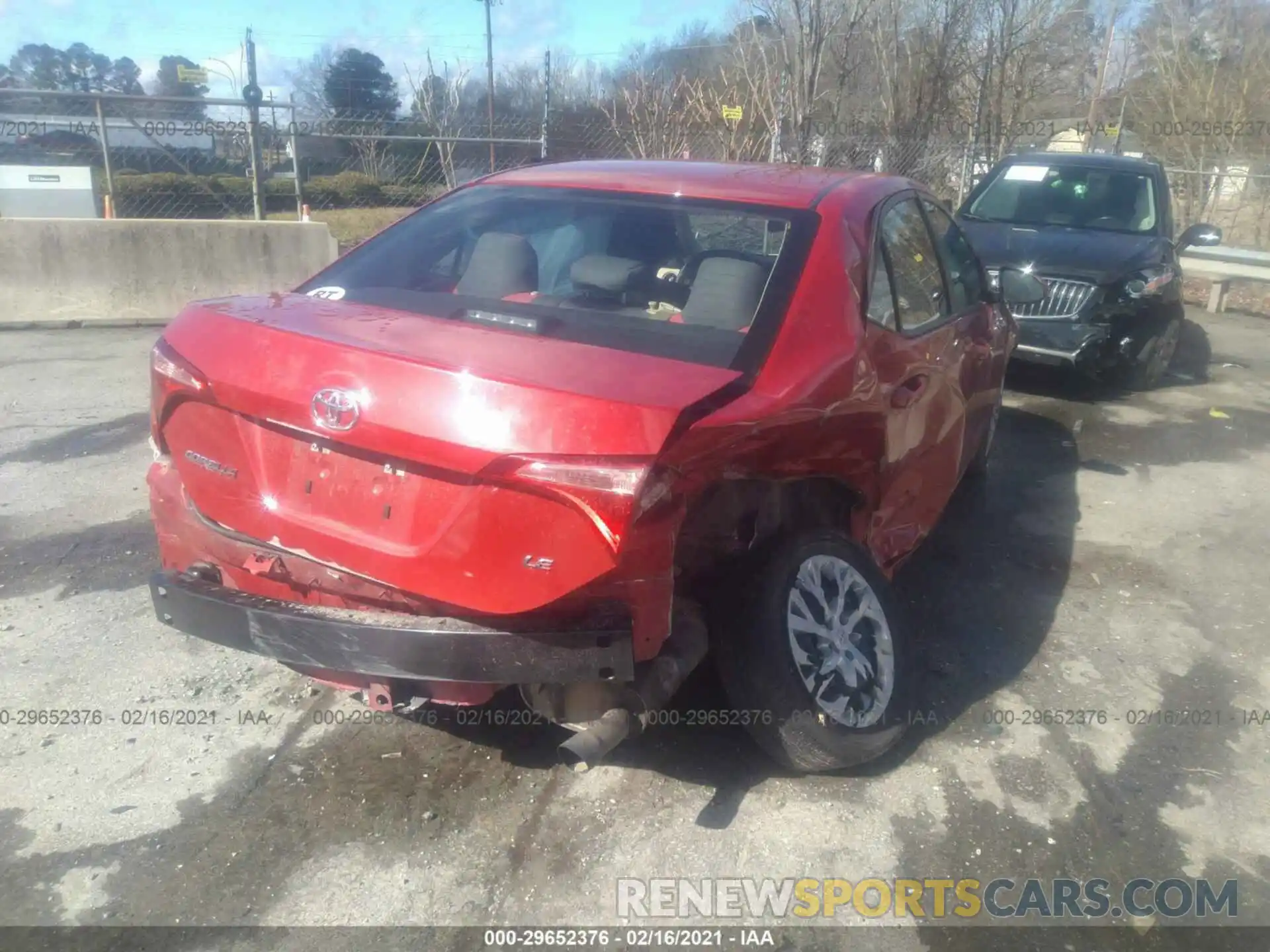 4 Photograph of a damaged car 5YFBURHE1KP935845 TOYOTA COROLLA 2019