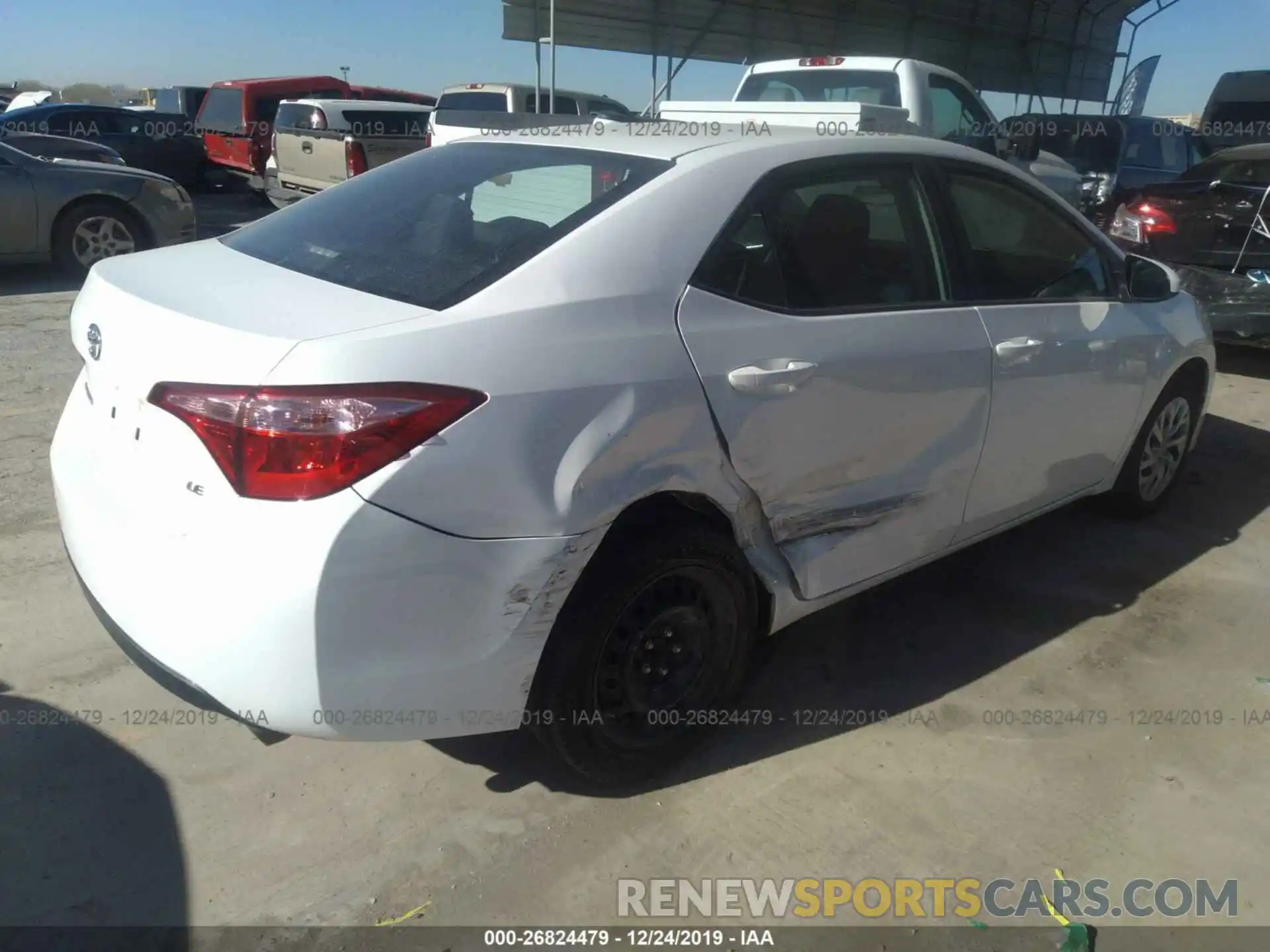 4 Photograph of a damaged car 5YFBURHE1KP935862 TOYOTA COROLLA 2019