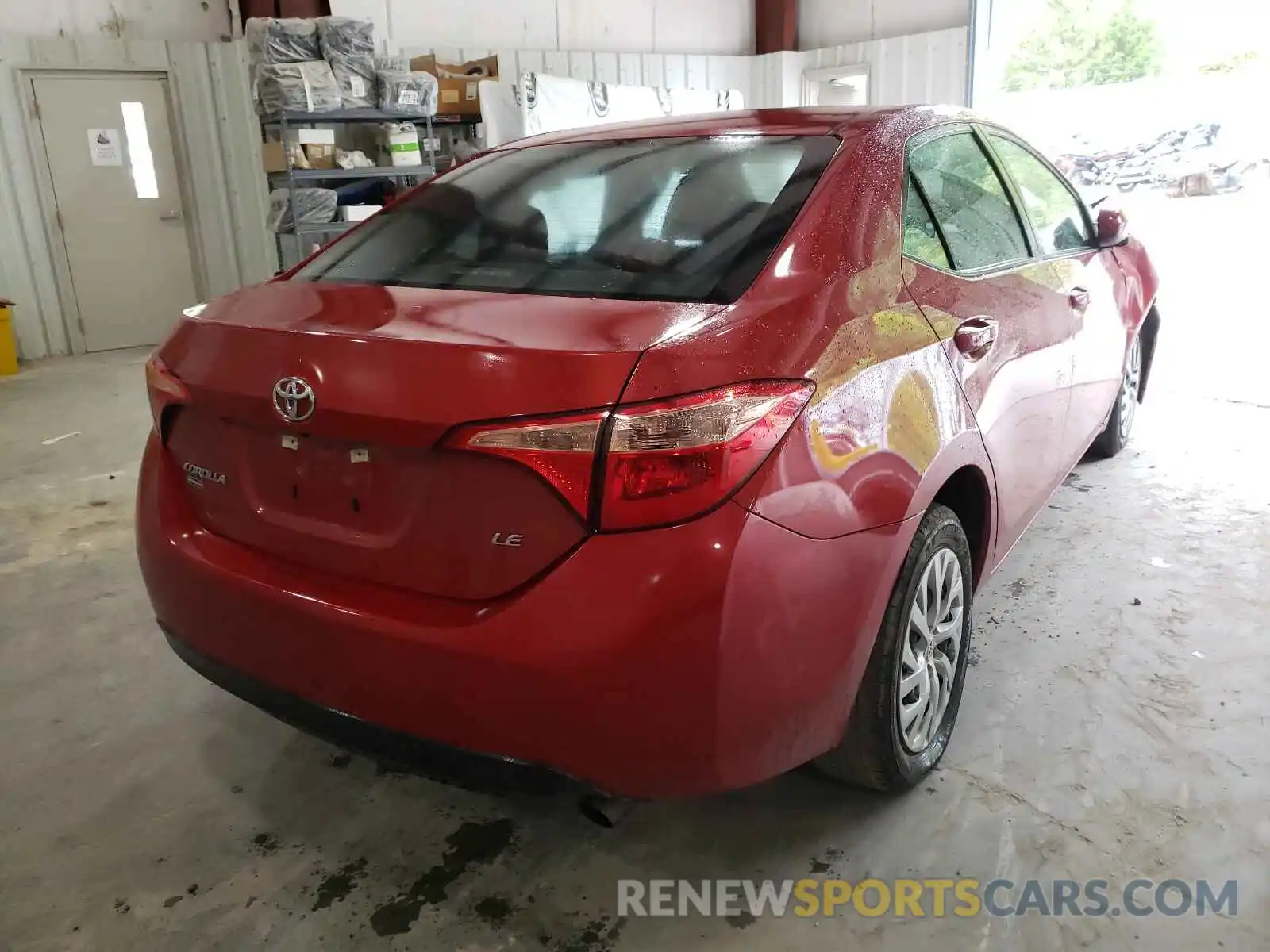 4 Photograph of a damaged car 5YFBURHE1KP936123 TOYOTA COROLLA 2019