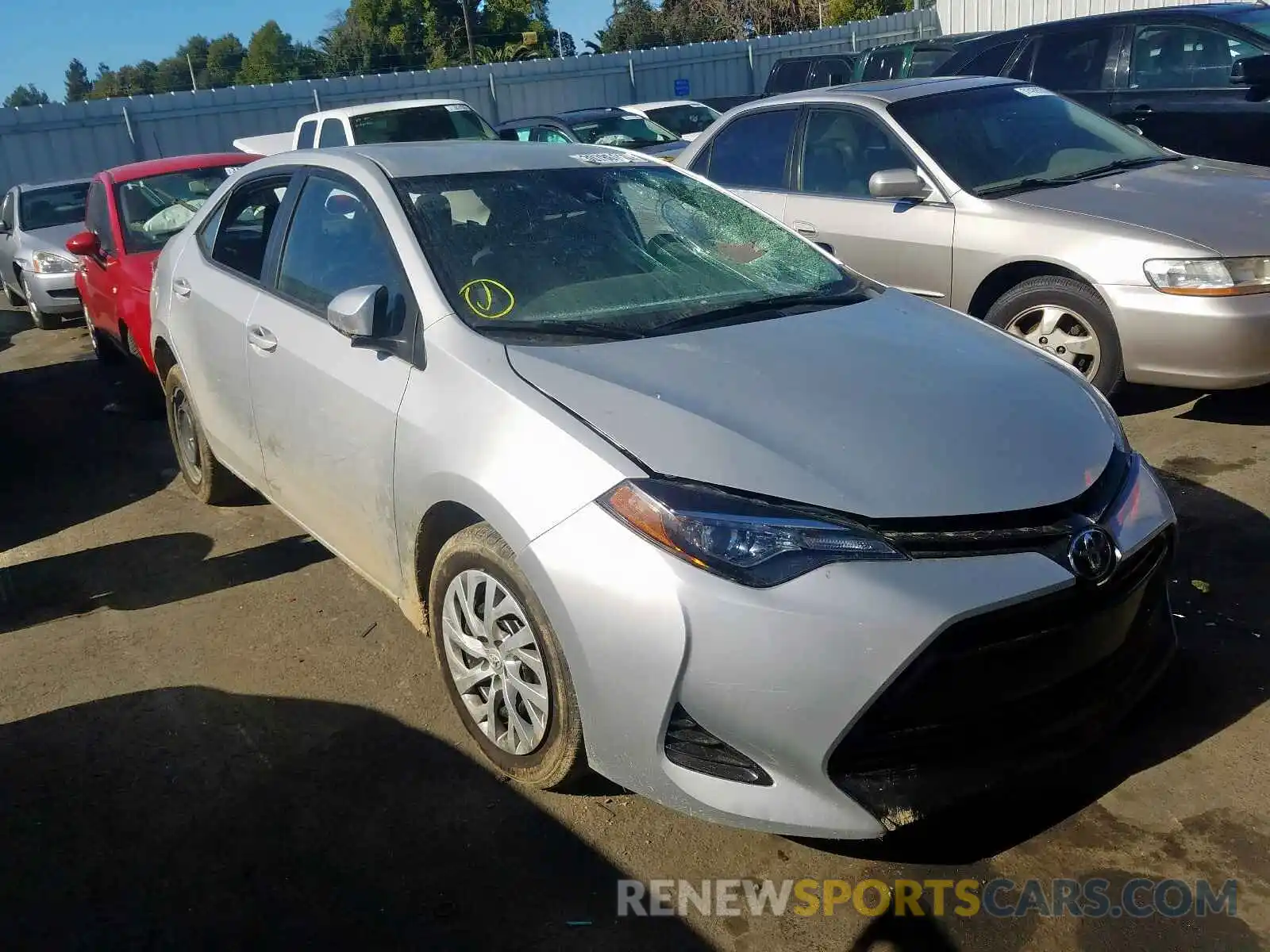 1 Photograph of a damaged car 5YFBURHE1KP936252 TOYOTA COROLLA 2019