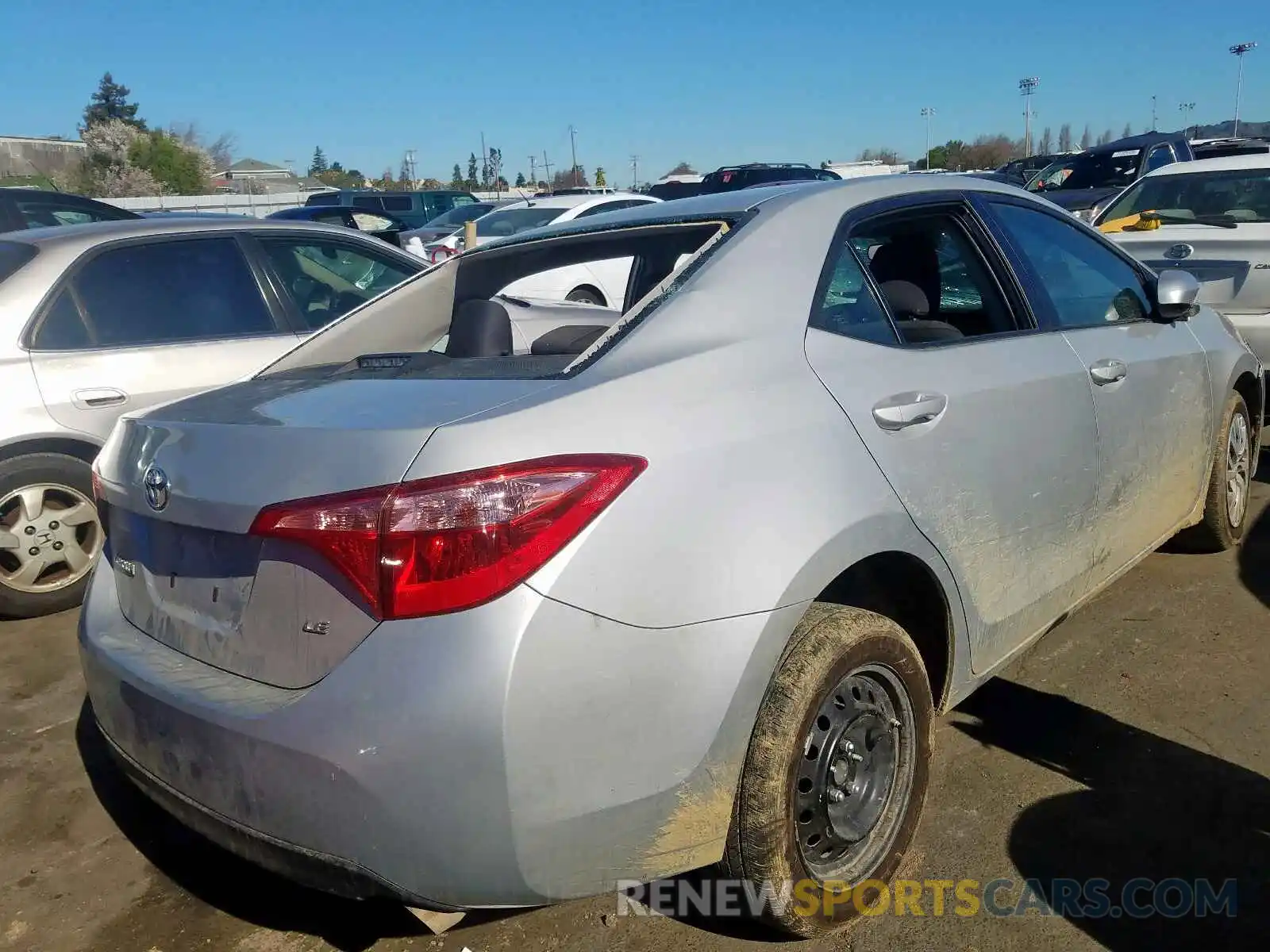 4 Photograph of a damaged car 5YFBURHE1KP936252 TOYOTA COROLLA 2019