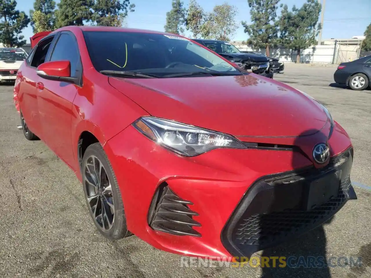 1 Photograph of a damaged car 5YFBURHE1KP936655 TOYOTA COROLLA 2019