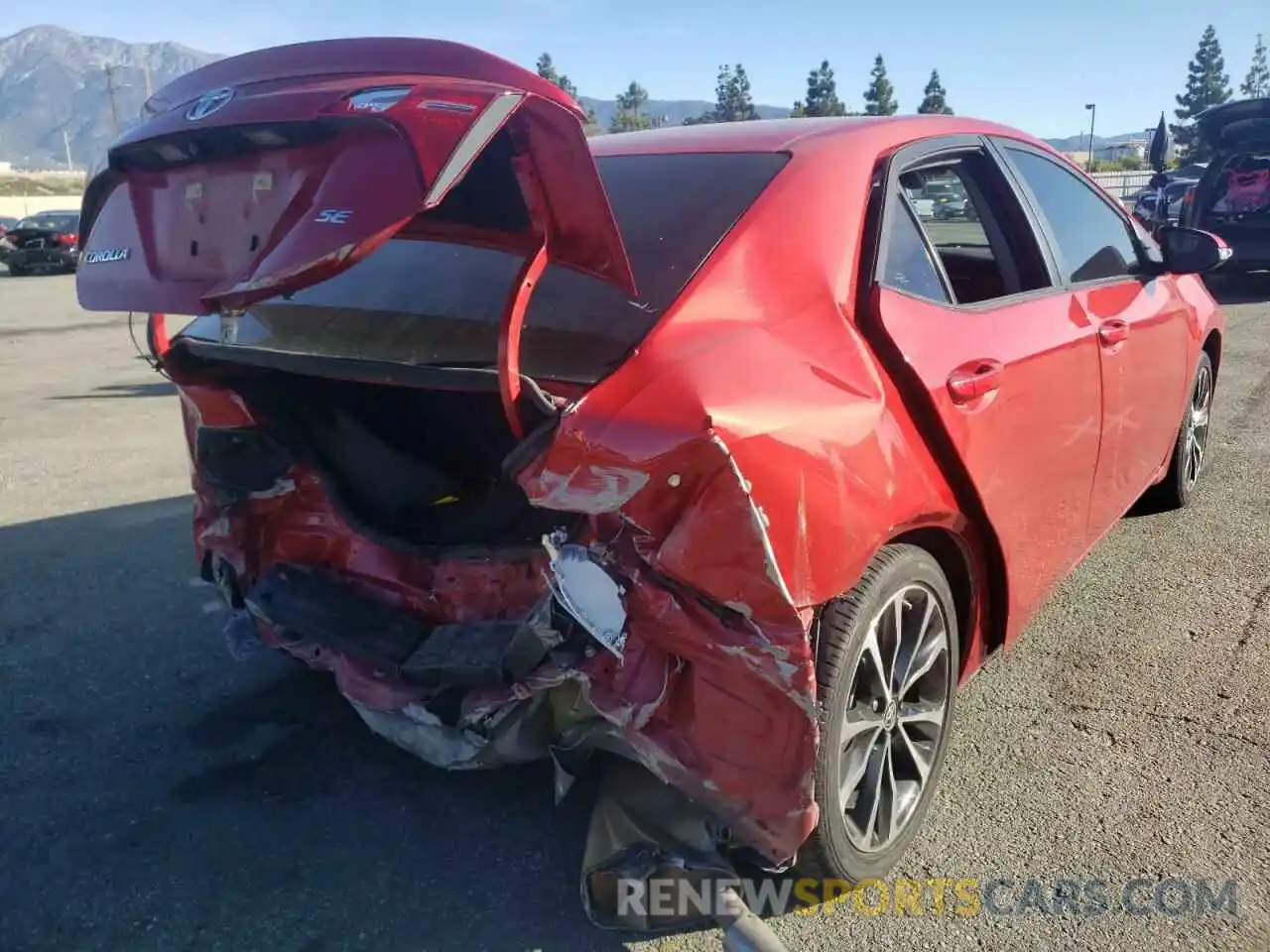 4 Photograph of a damaged car 5YFBURHE1KP936655 TOYOTA COROLLA 2019