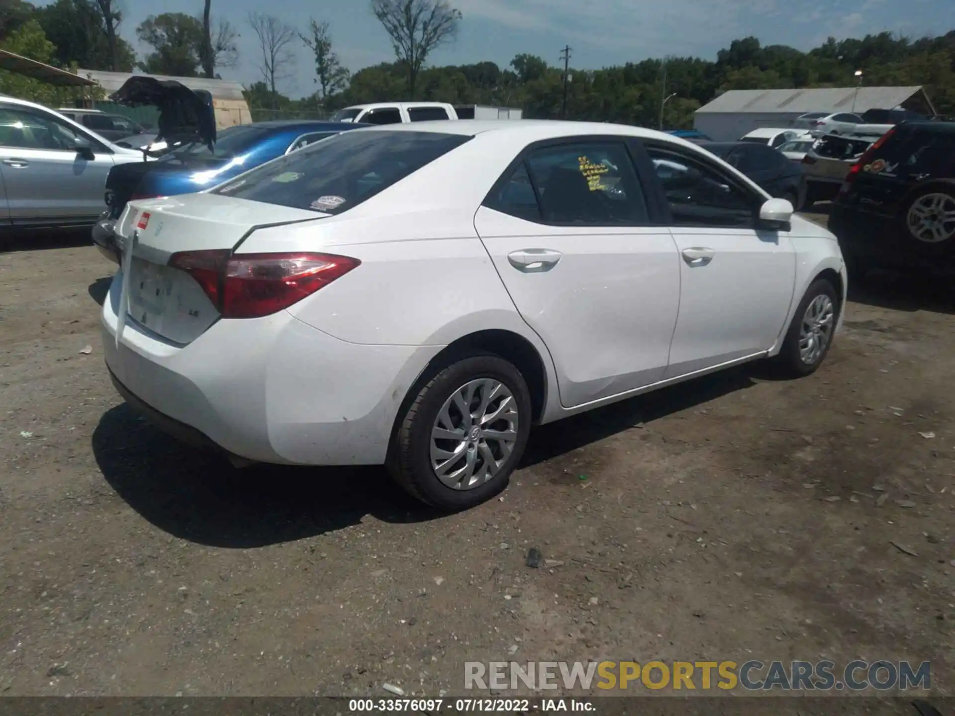 4 Photograph of a damaged car 5YFBURHE1KP936834 TOYOTA COROLLA 2019