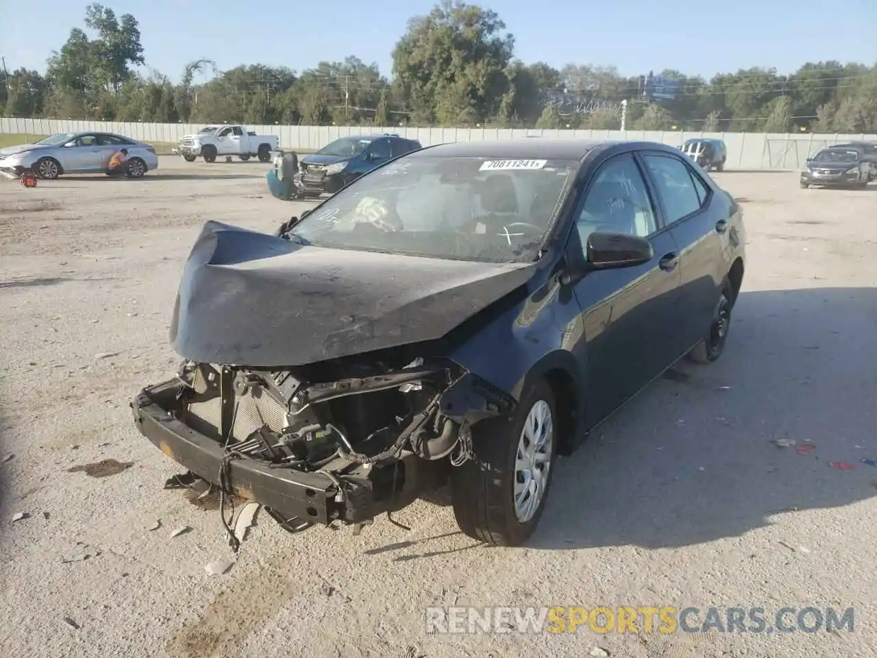 2 Photograph of a damaged car 5YFBURHE1KP937109 TOYOTA COROLLA 2019