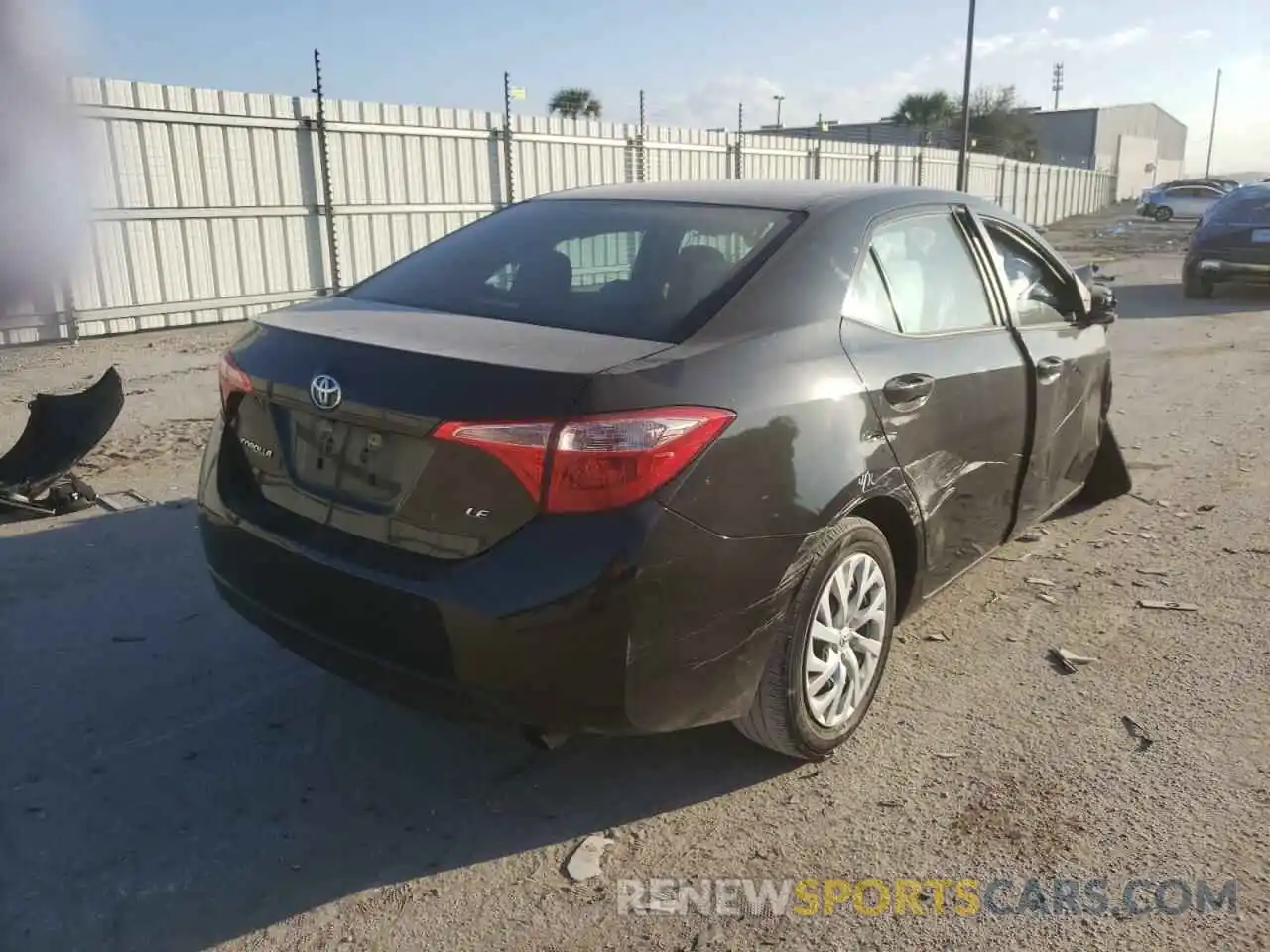 4 Photograph of a damaged car 5YFBURHE1KP937109 TOYOTA COROLLA 2019