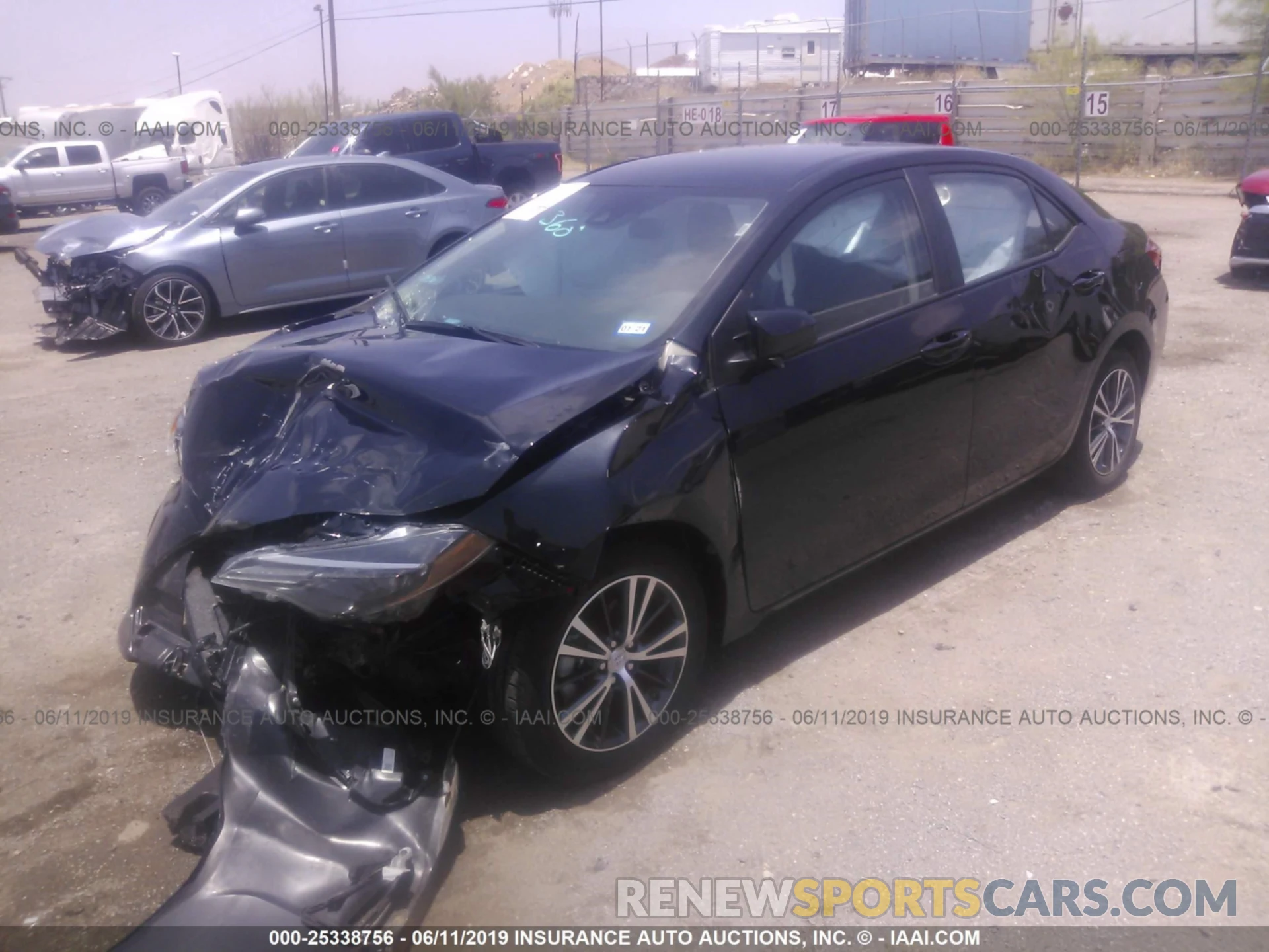 2 Photograph of a damaged car 5YFBURHE1KP937224 TOYOTA COROLLA 2019