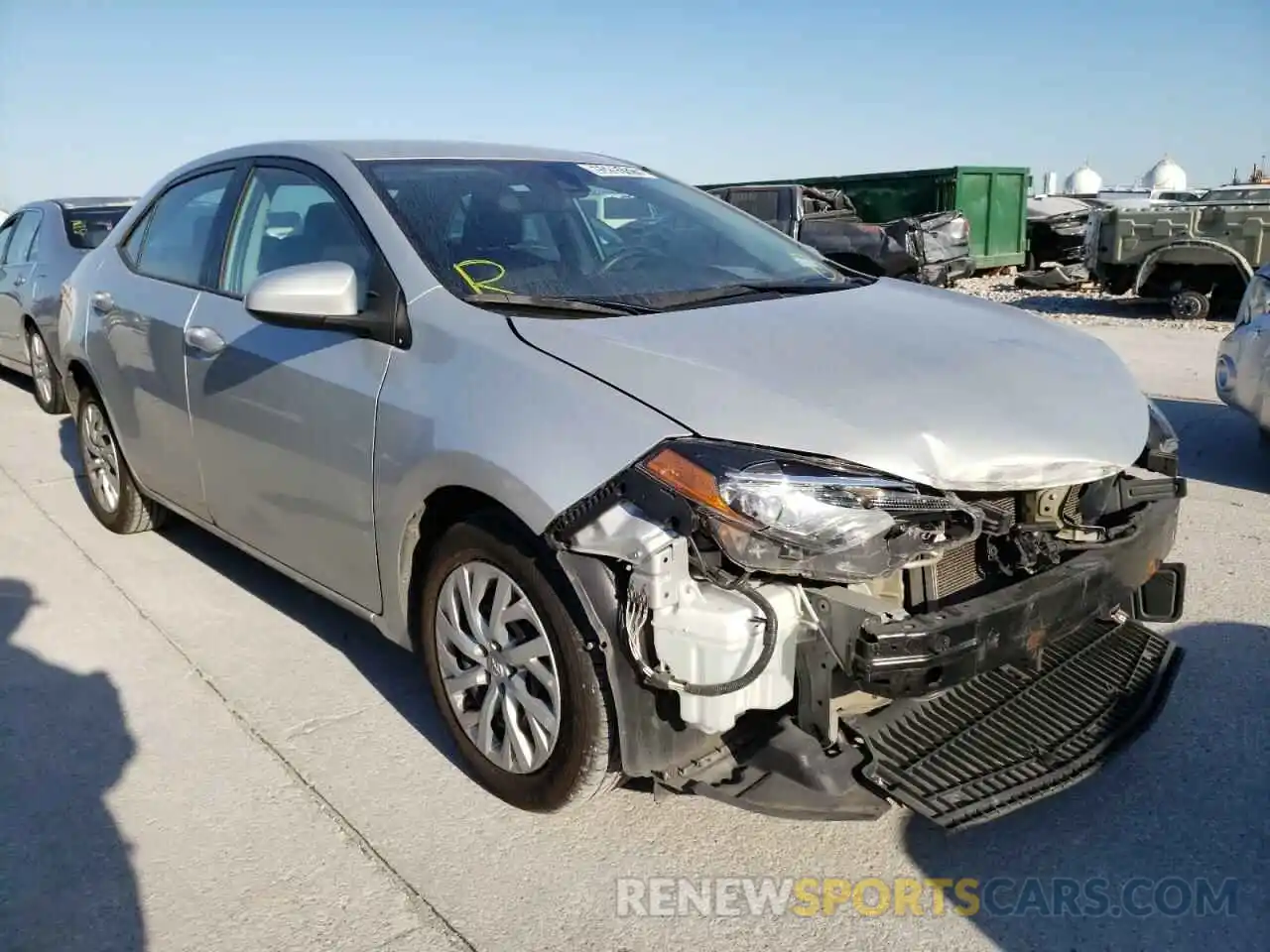 1 Photograph of a damaged car 5YFBURHE1KP937529 TOYOTA COROLLA 2019