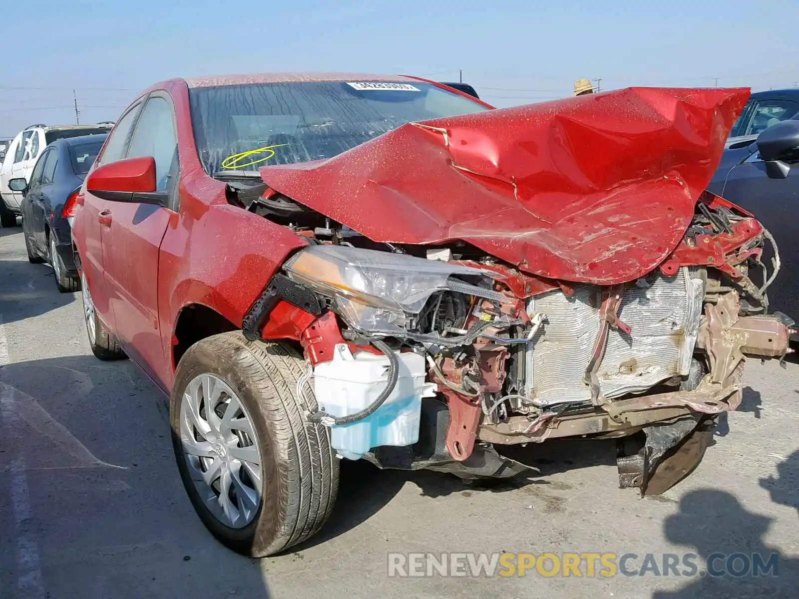 1 Photograph of a damaged car 5YFBURHE1KP937742 TOYOTA COROLLA 2019